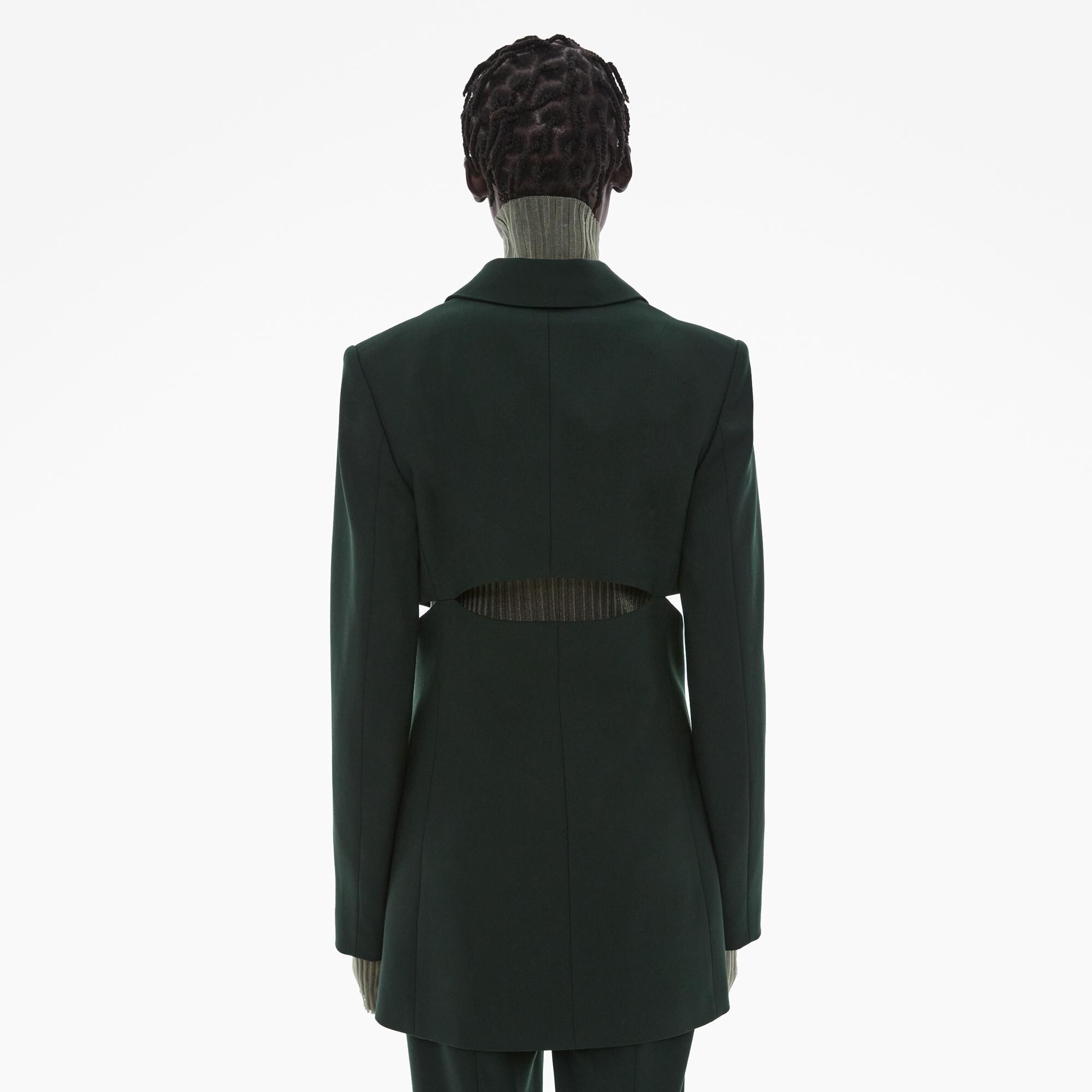 STRETCH WOOL SLASH BLAZER - 4