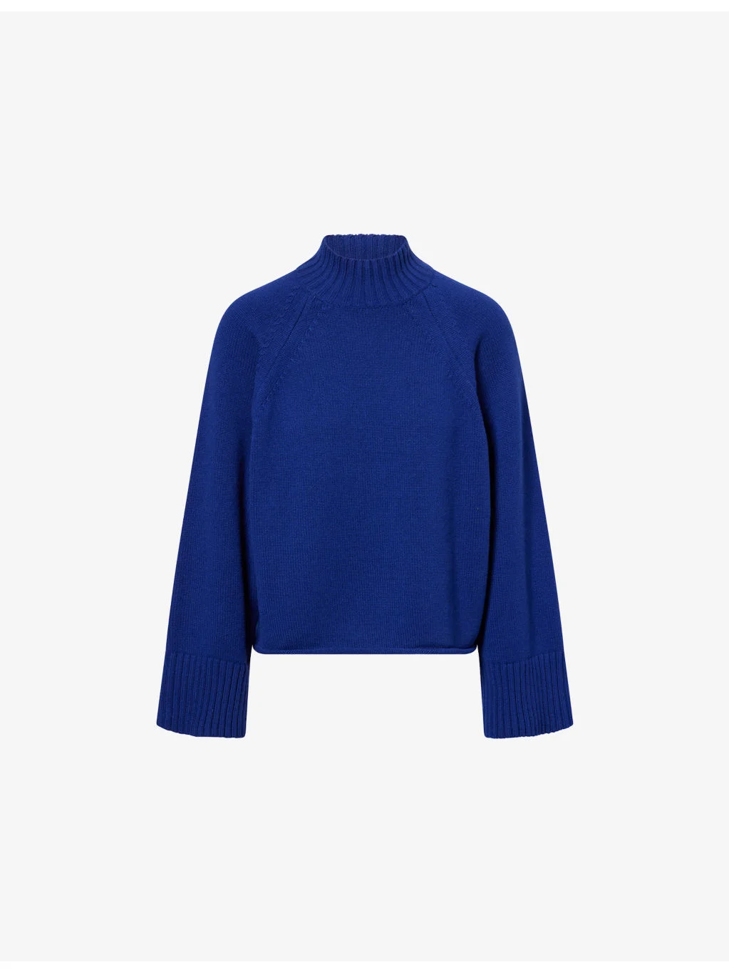 High-Neck Relaxed-Fit Wool And Cashmere Jumper - 1
