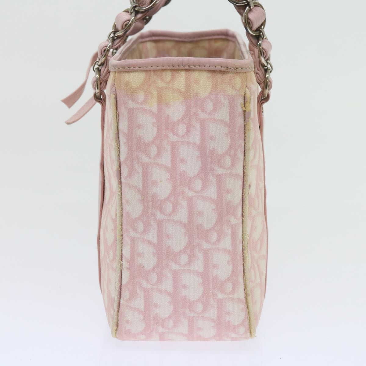 DIOR Trotter Romantic Hand Bag Leather Pink 09 Bo 09 Bo - 3