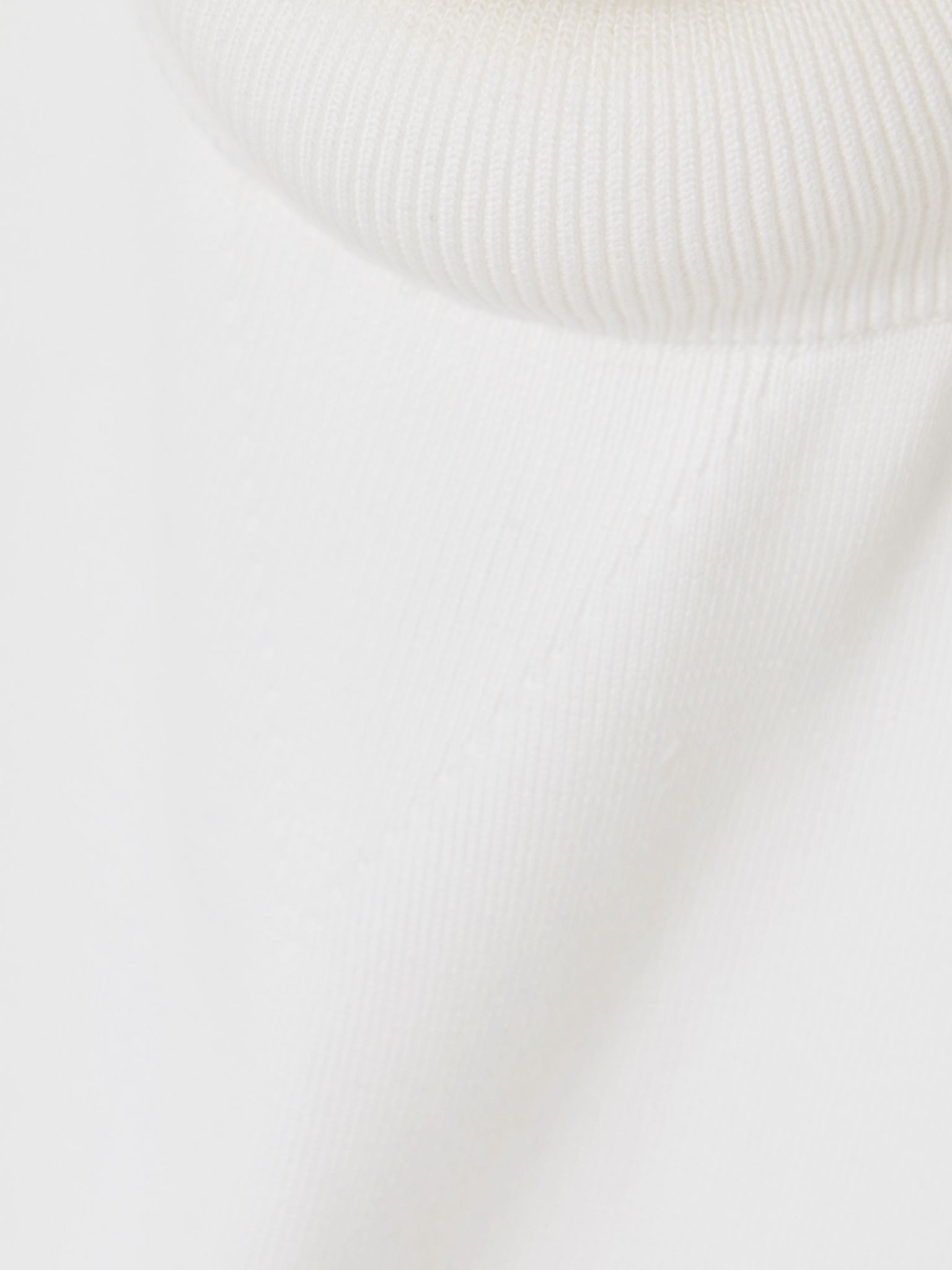 Oversized cotton-ponte turtleneck mini dress White - 4