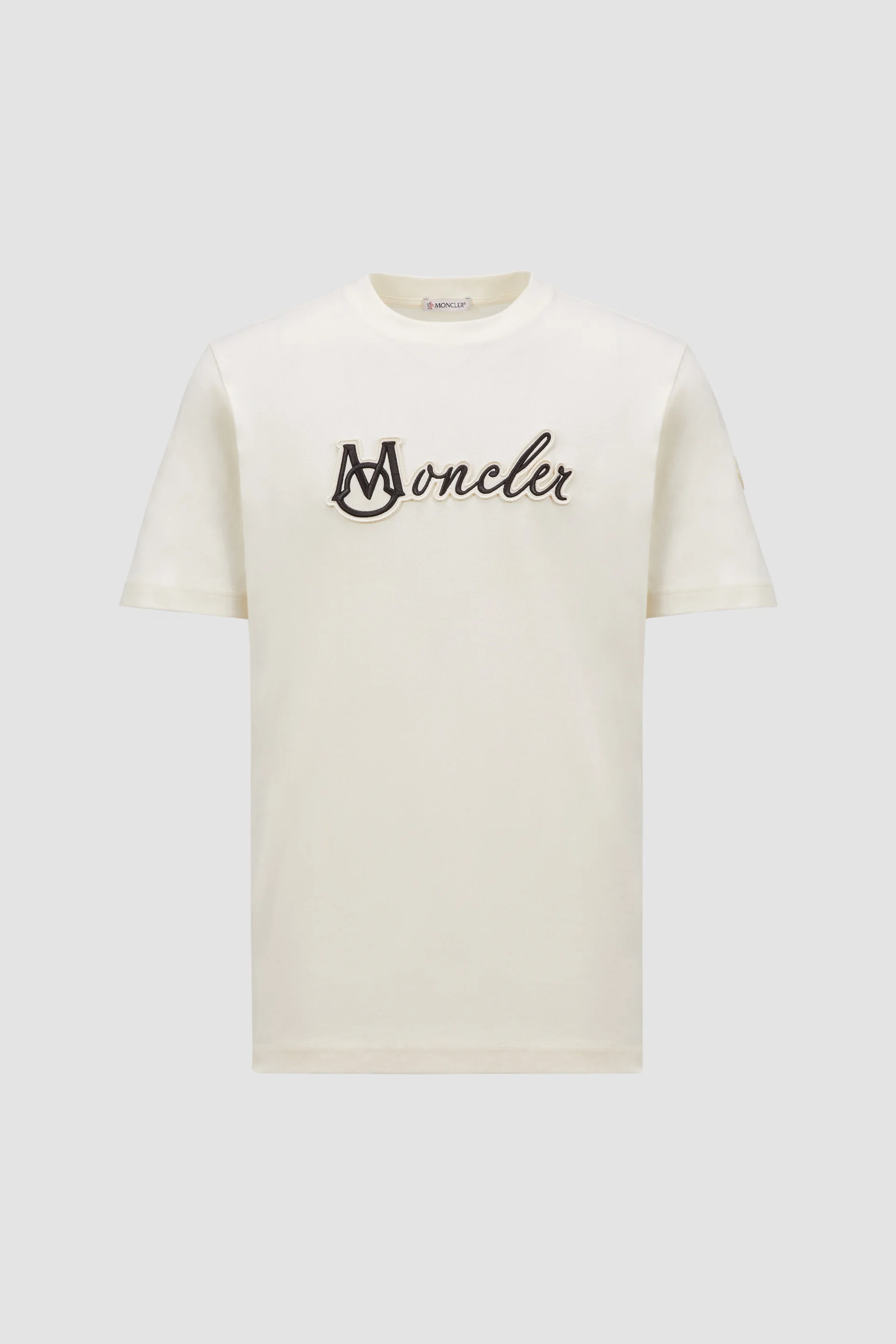 Moncler Embroidered Varsity Logo Cotton T-shirt | REVERSIBLE