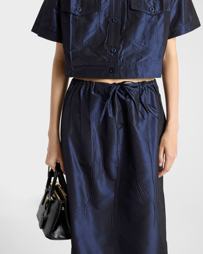 Taffeta midi-skirt 4