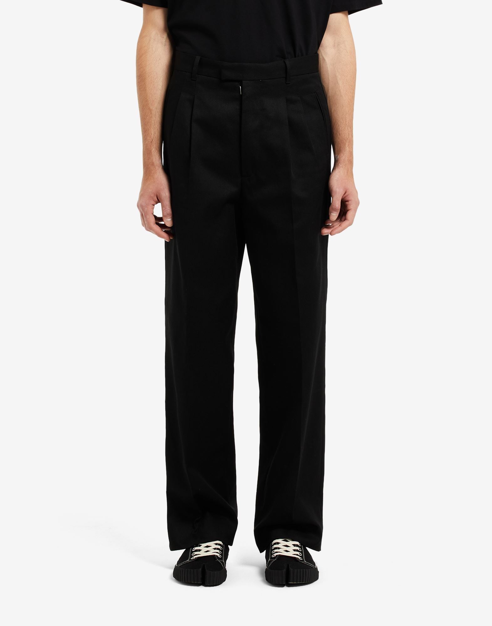 High-waisted pleated trousers - 5