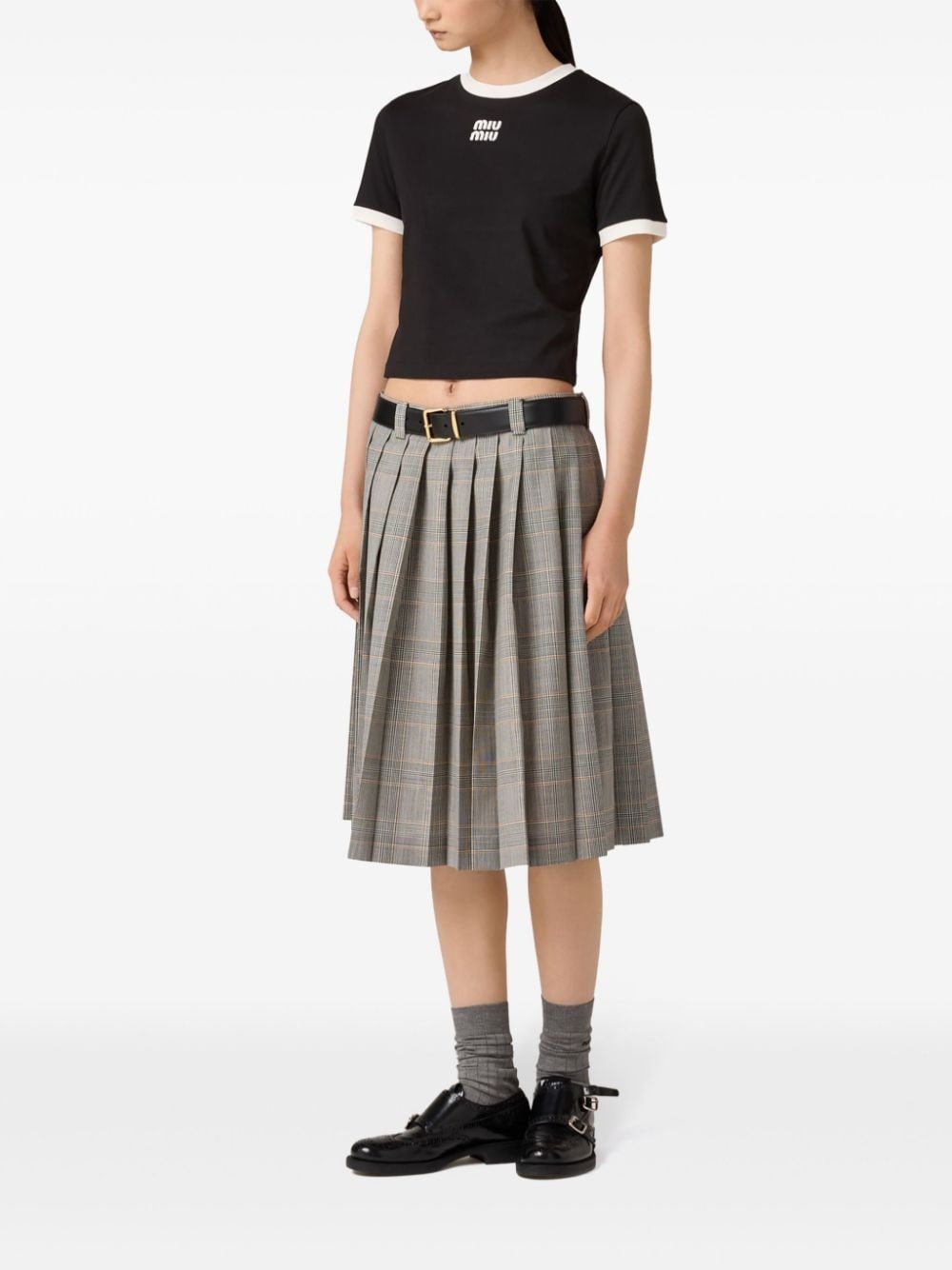 logo-embroidered T-shirt - 2