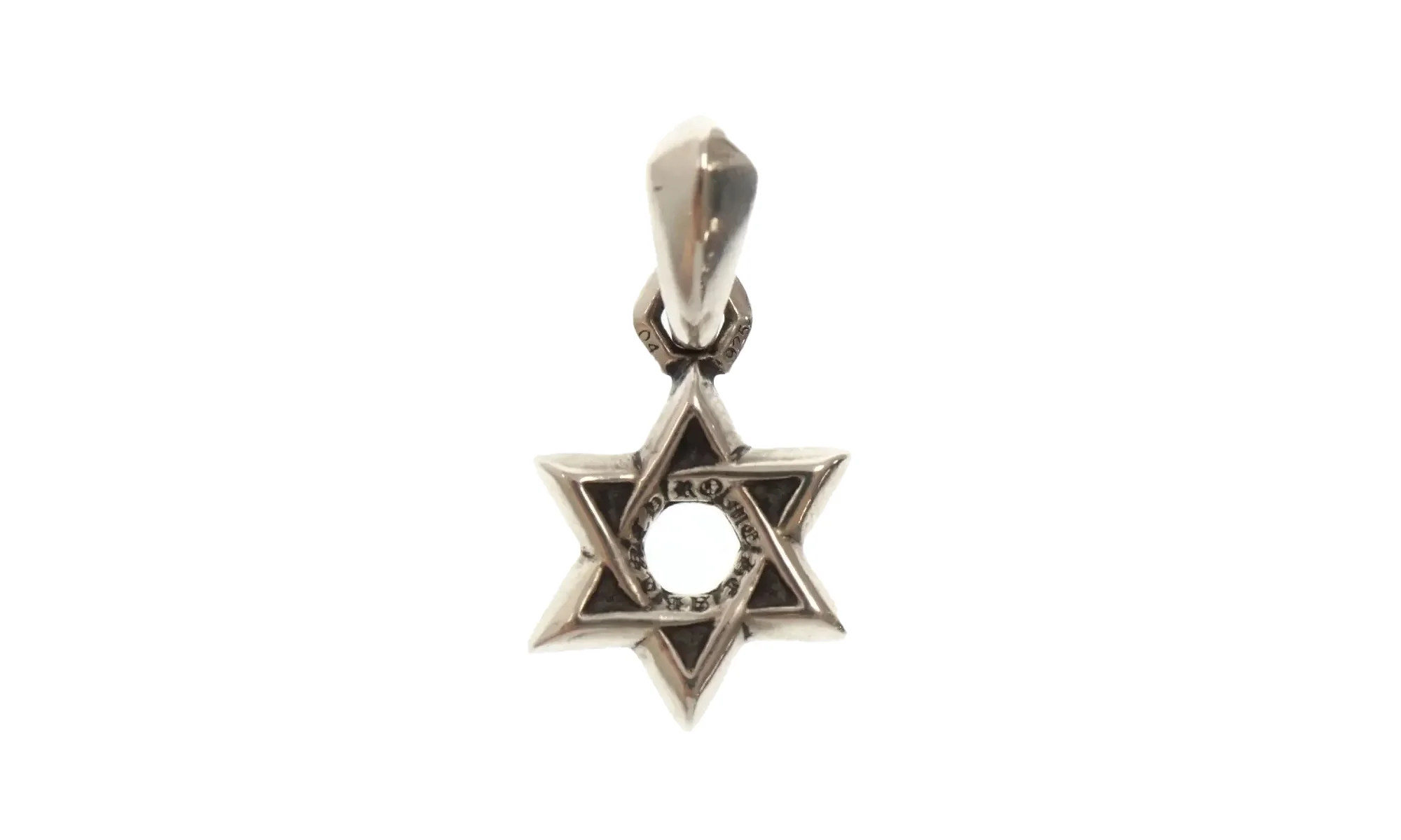 Silver Star of David Pendant "Silver" CHRM0019 - 1