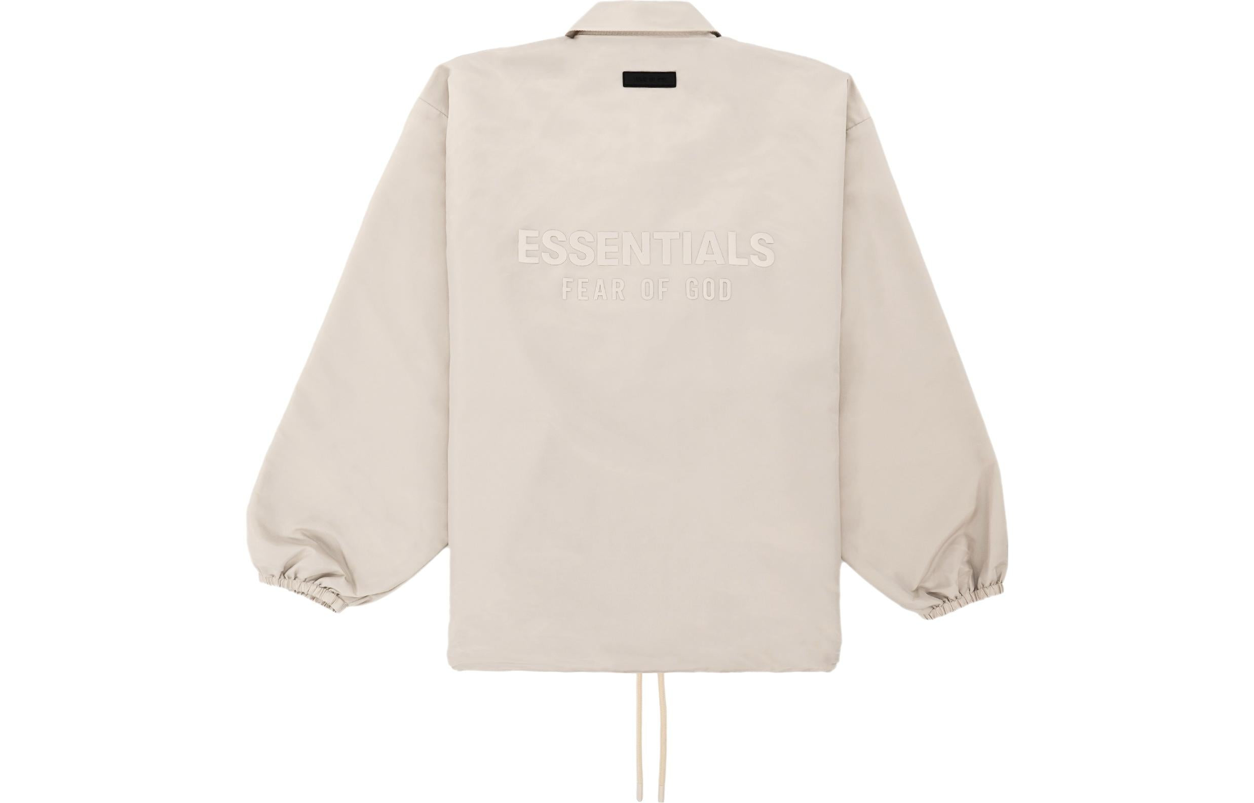 Fear of God Essentials FW23 Coaches Jacket 'Silver Cloud' 202BT232012F - 3