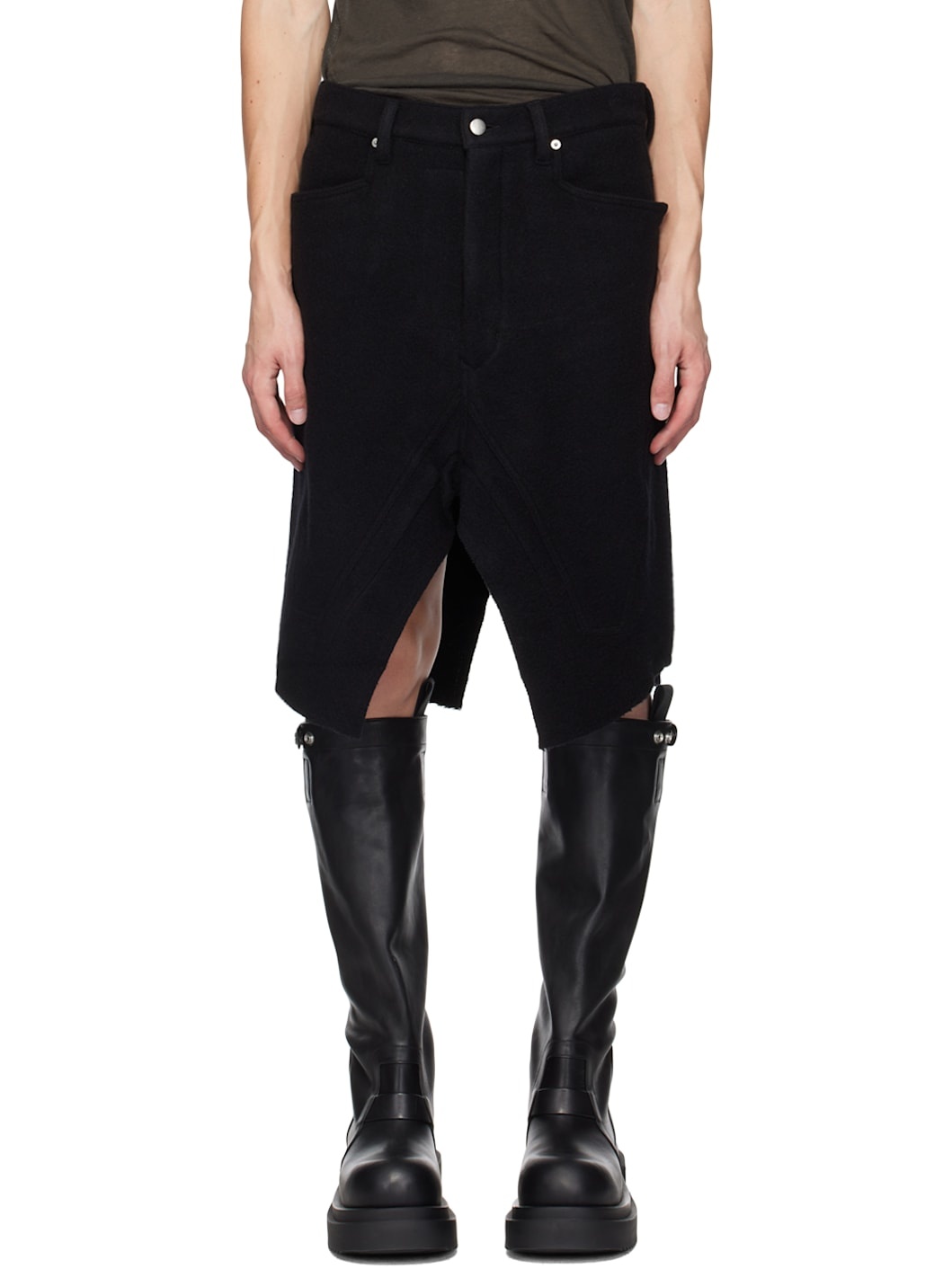 Black Lodenette Skirt - 1