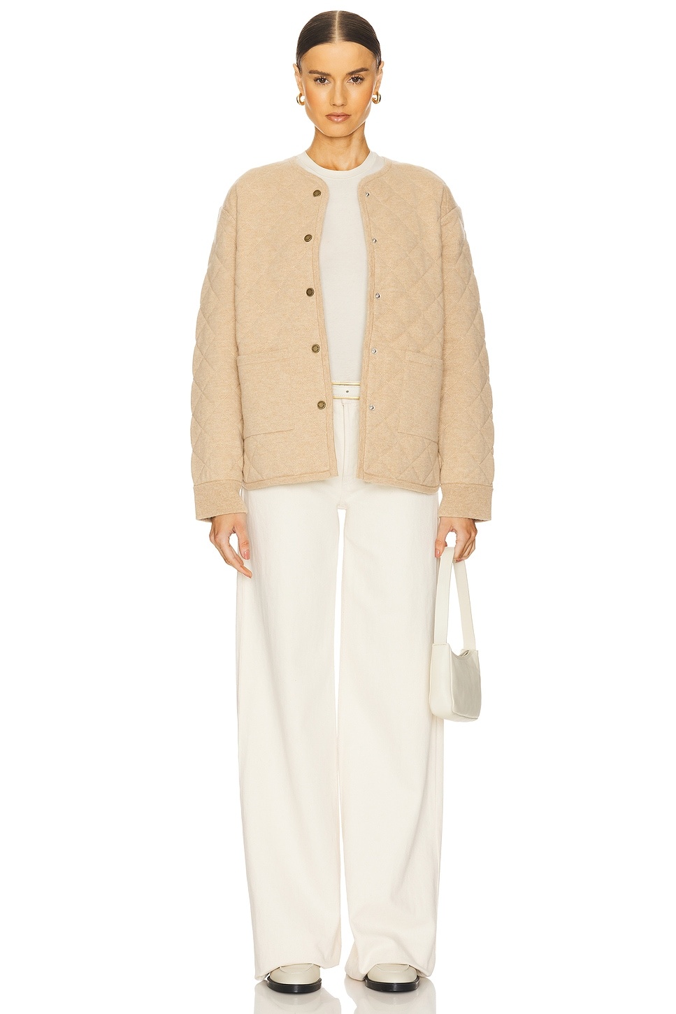 Quilted Liner Cashmere Jacket - 5