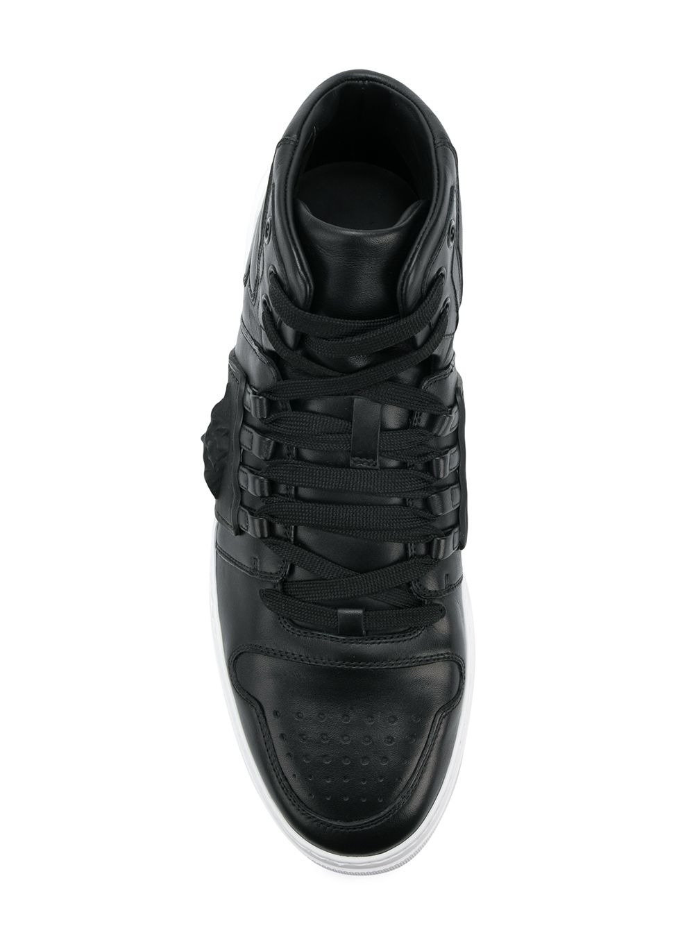 Medusa strap hi-top sneakers - 4