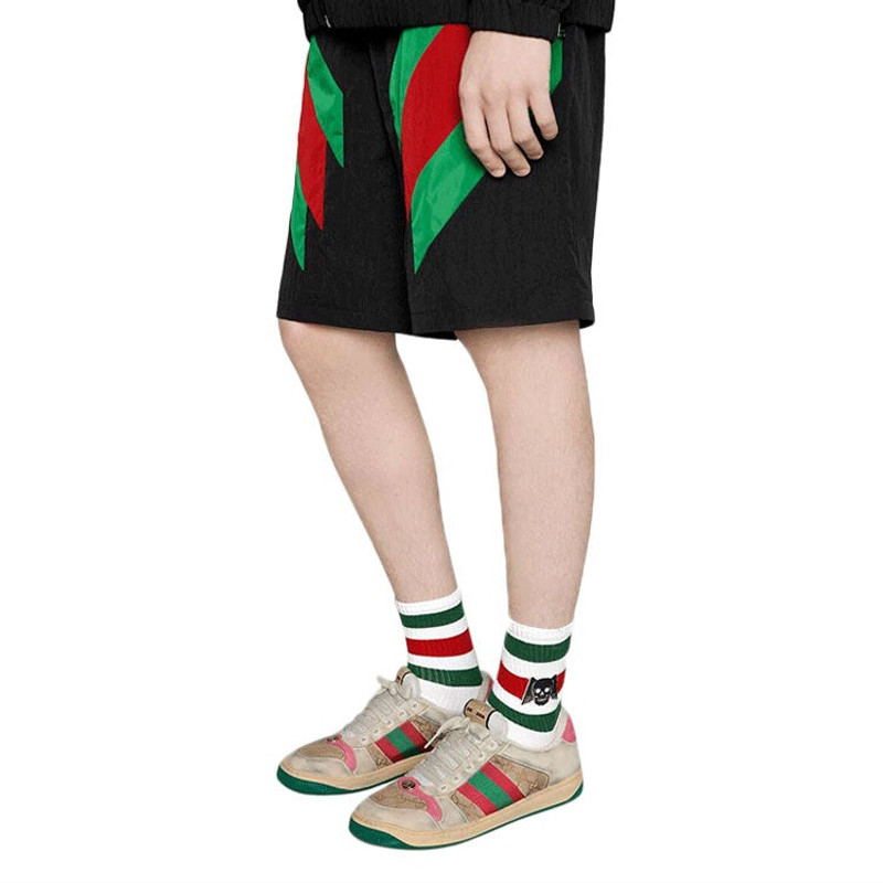 GUCCI Gucci Flying Skull Embroidered Stockings For Men 1 Pack White 553123-4G490-9066 outlook