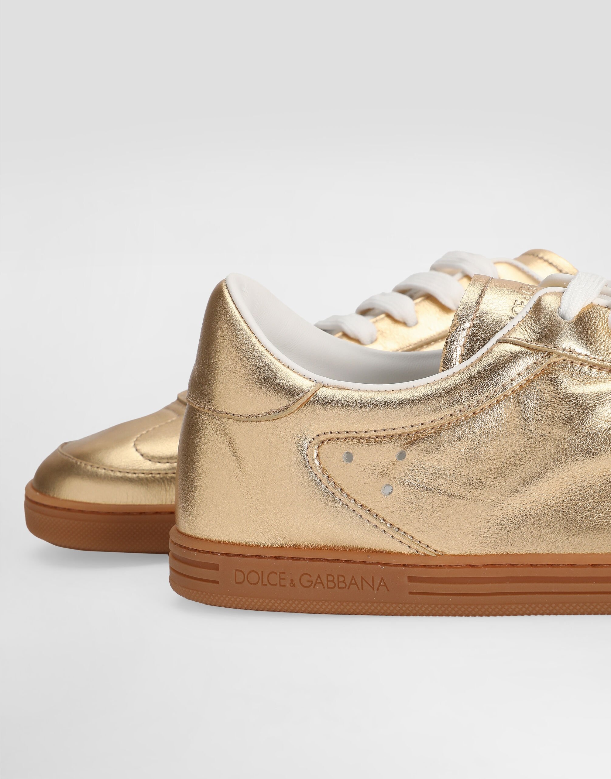 Saint Tropez foiled leather sneakers - 4