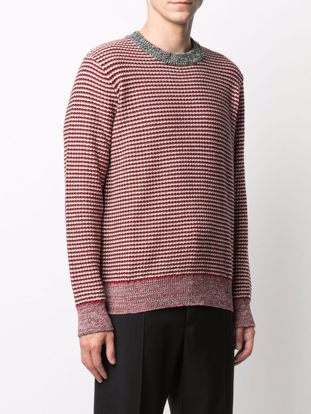 striped knit jumper - 3