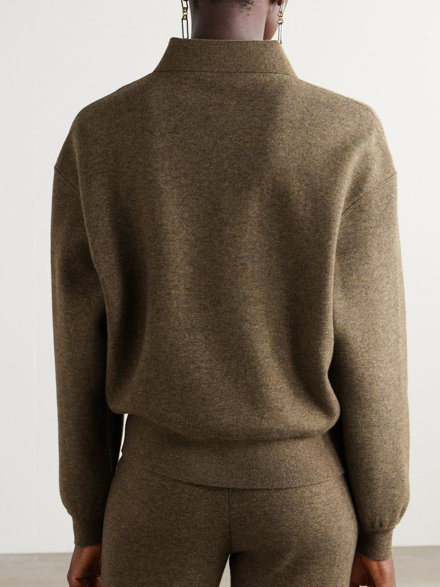 Cashmere-blend sweater Dark green - 3