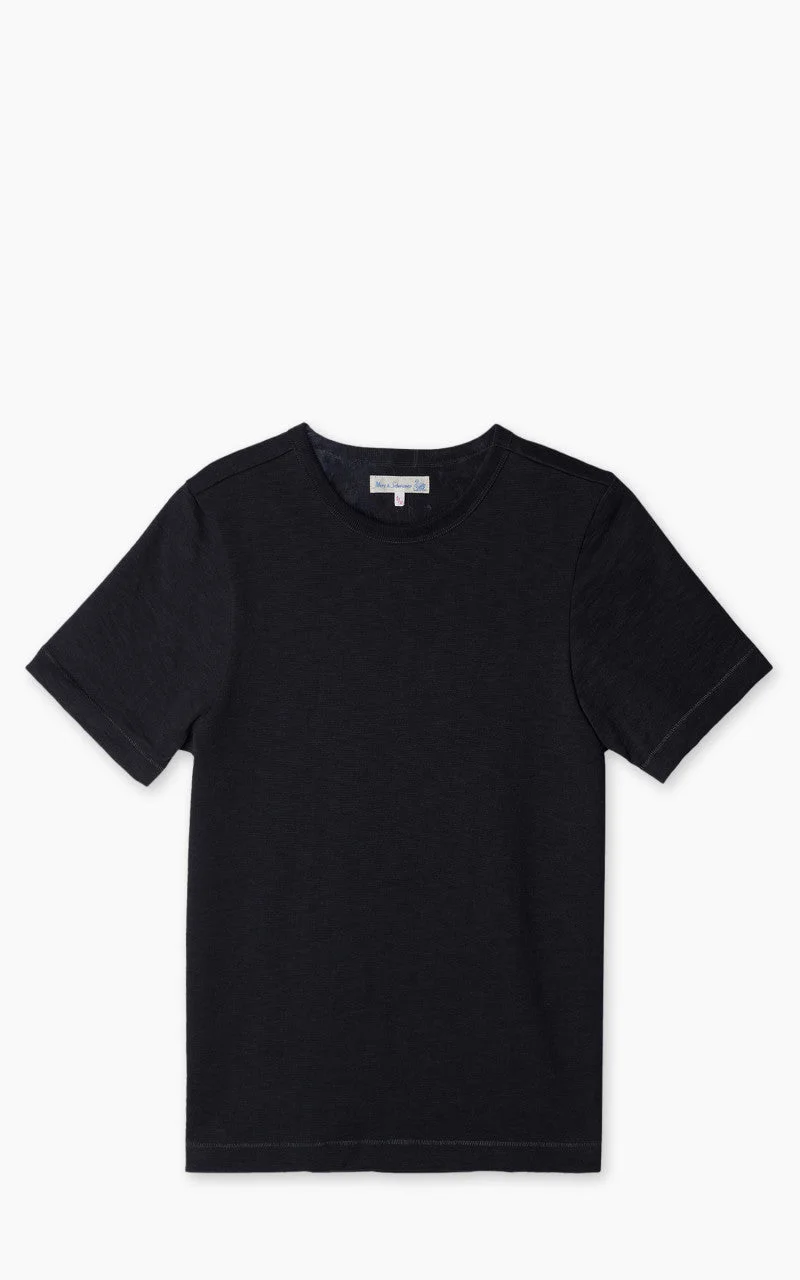 MERZ B. SCHWANEN 2S14 CREW NECK TEE CHARCOAL - 1