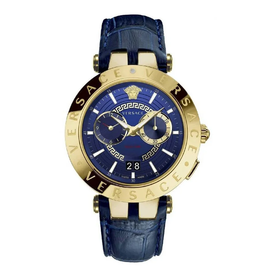 Versace V-Race Quartz Blue Dial Men's Watch VEBV00219 - 1