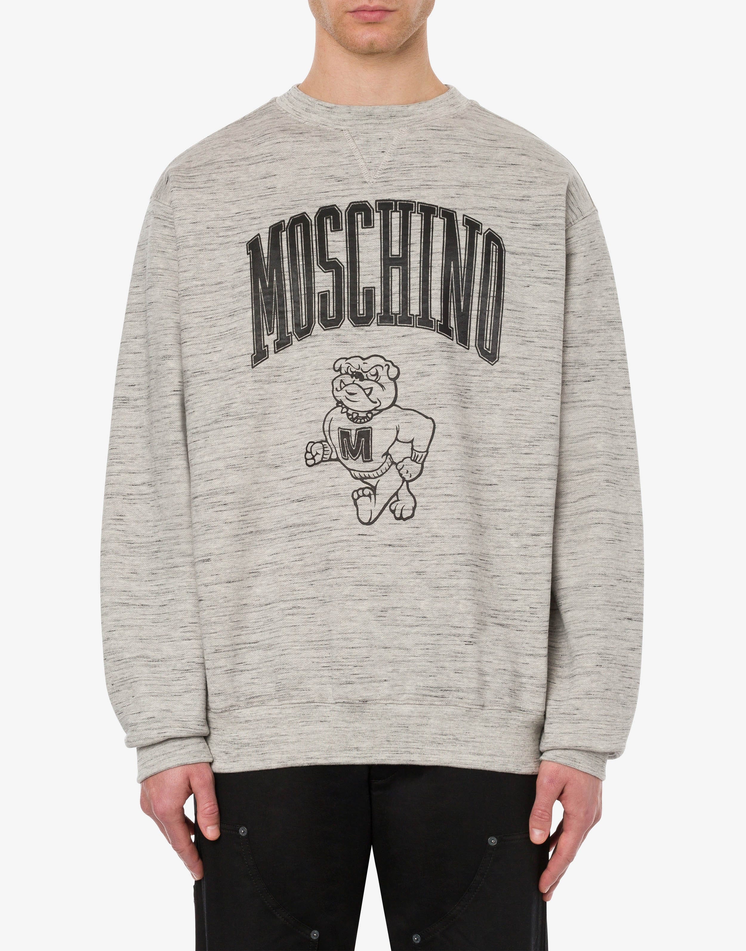 MOSCHINO VARSITY COTTON SWEATSHIRT - 2