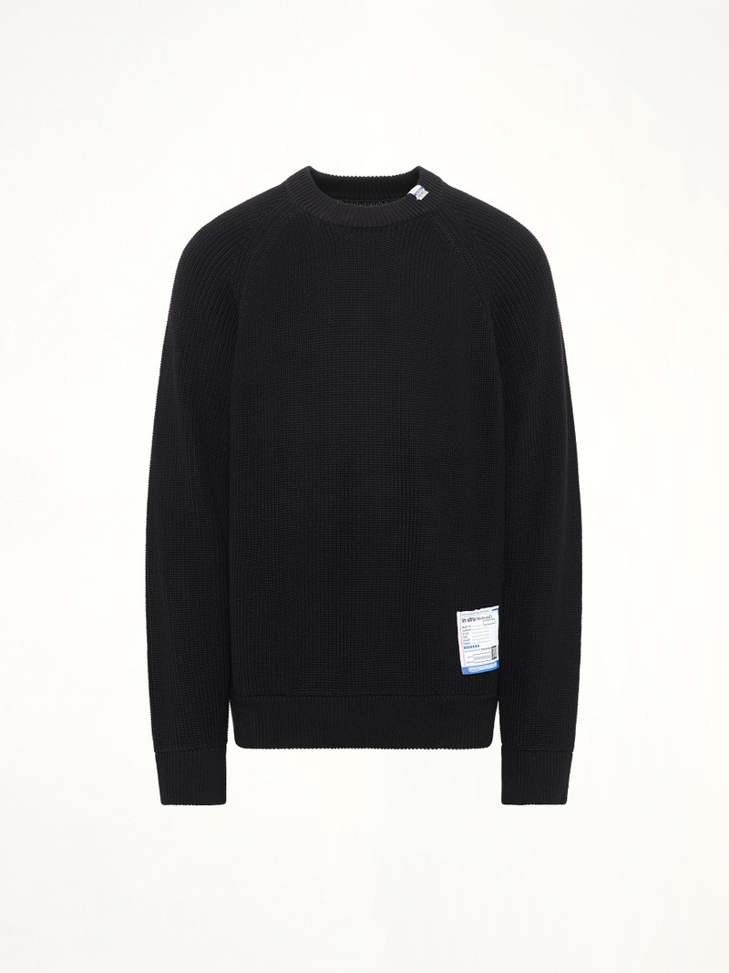 Maison MIHARAYASUHIRO Instrumental High Density Knit Pullover in Black outlook