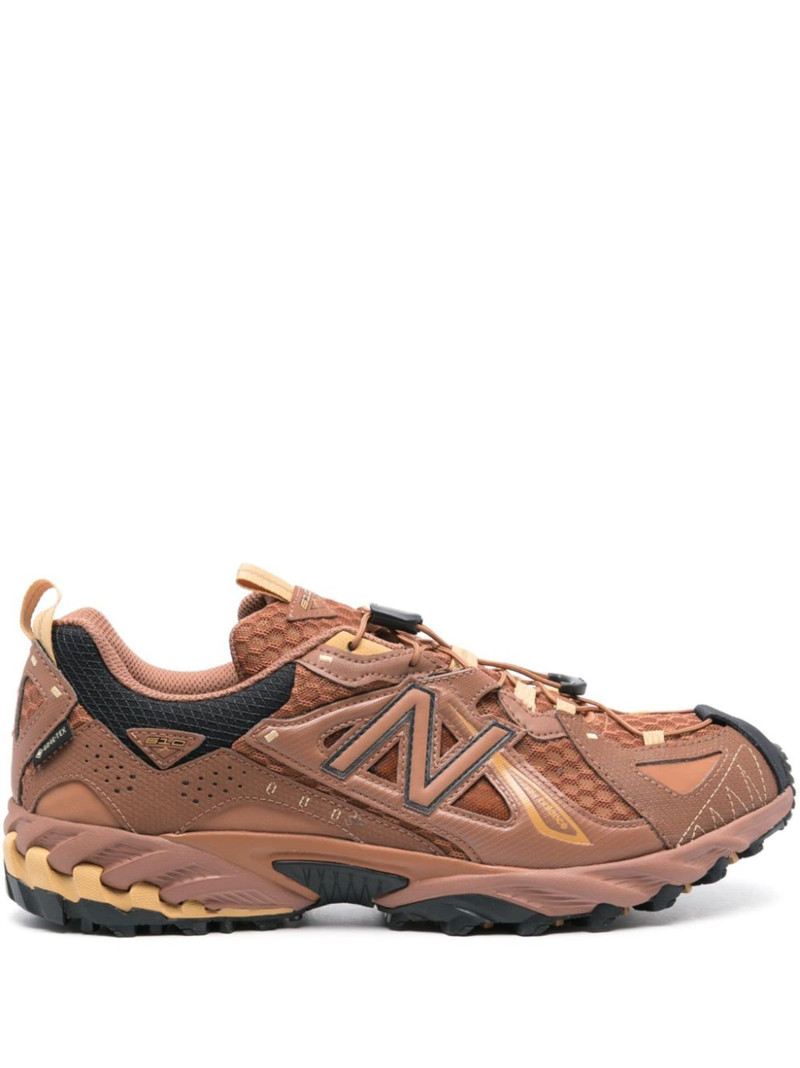 logo-appliqué leather sneakers - 1
