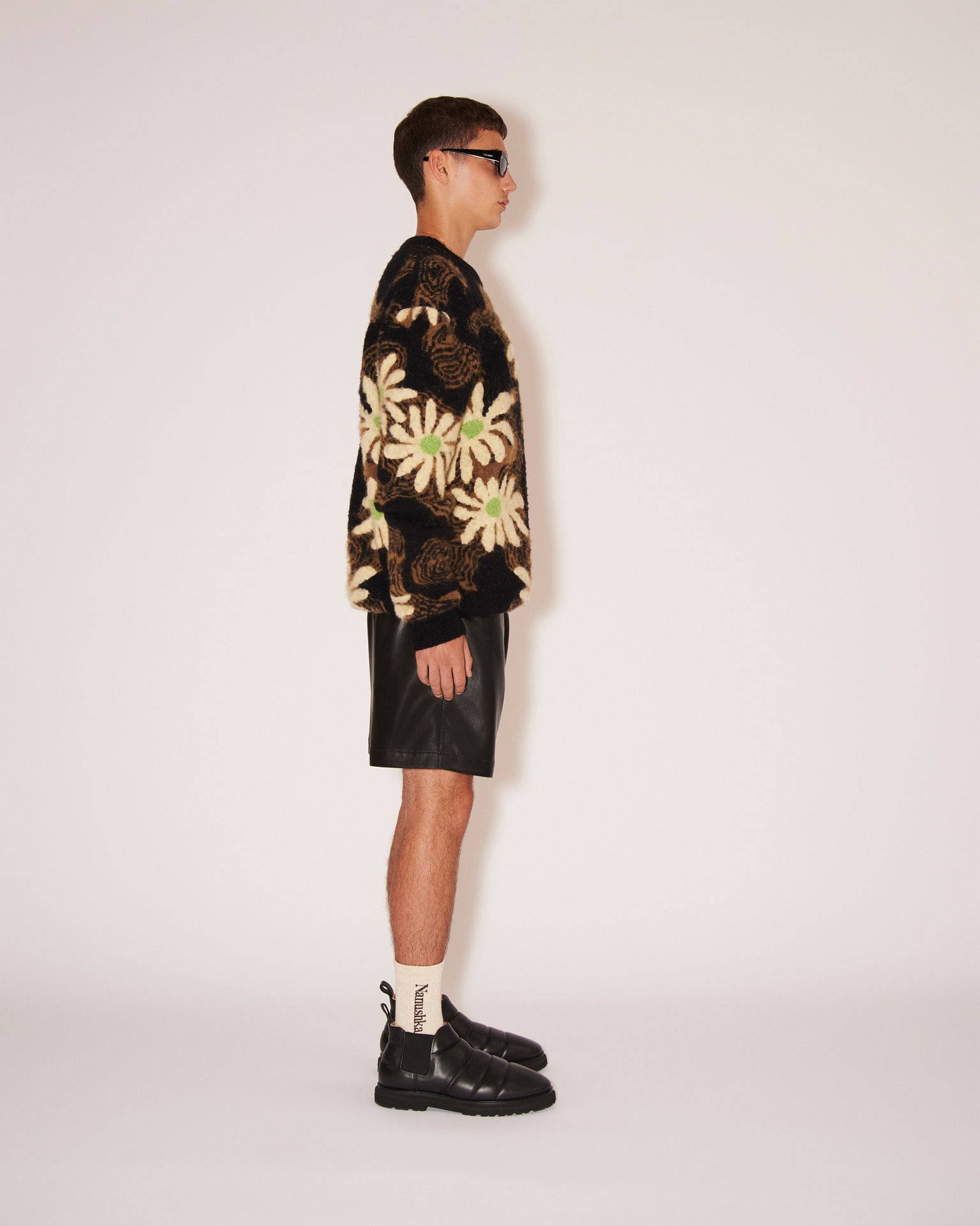 DOXXI - OKOBOR™ alt-leather shorts - Black - 3