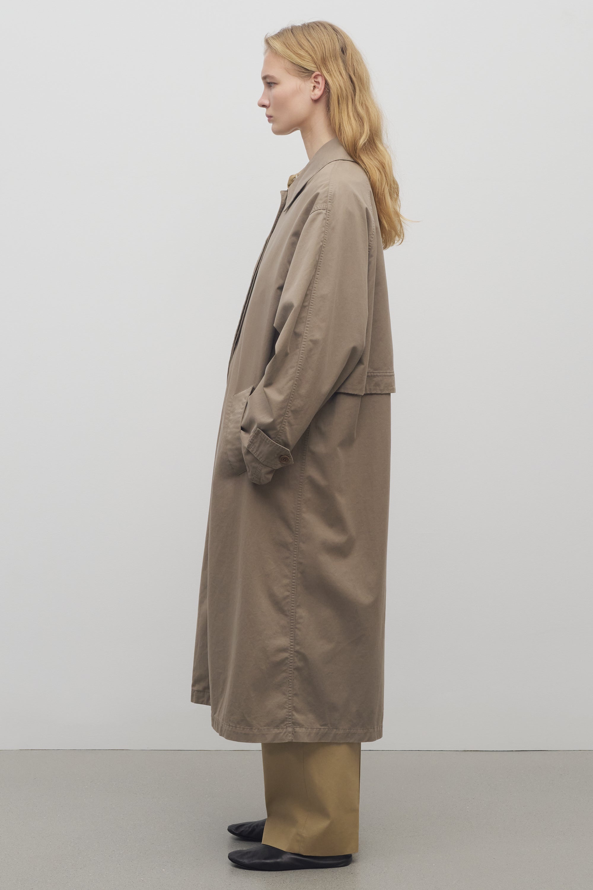 The Row Rocco Coat in Cotton and Cashmere | REVERSIBLE