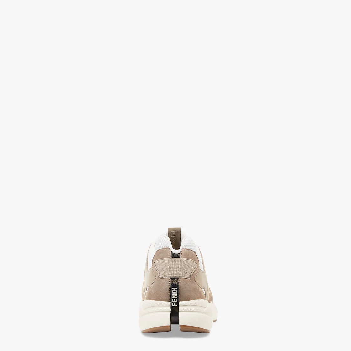 Beige nubuck leather low-tops - 3
