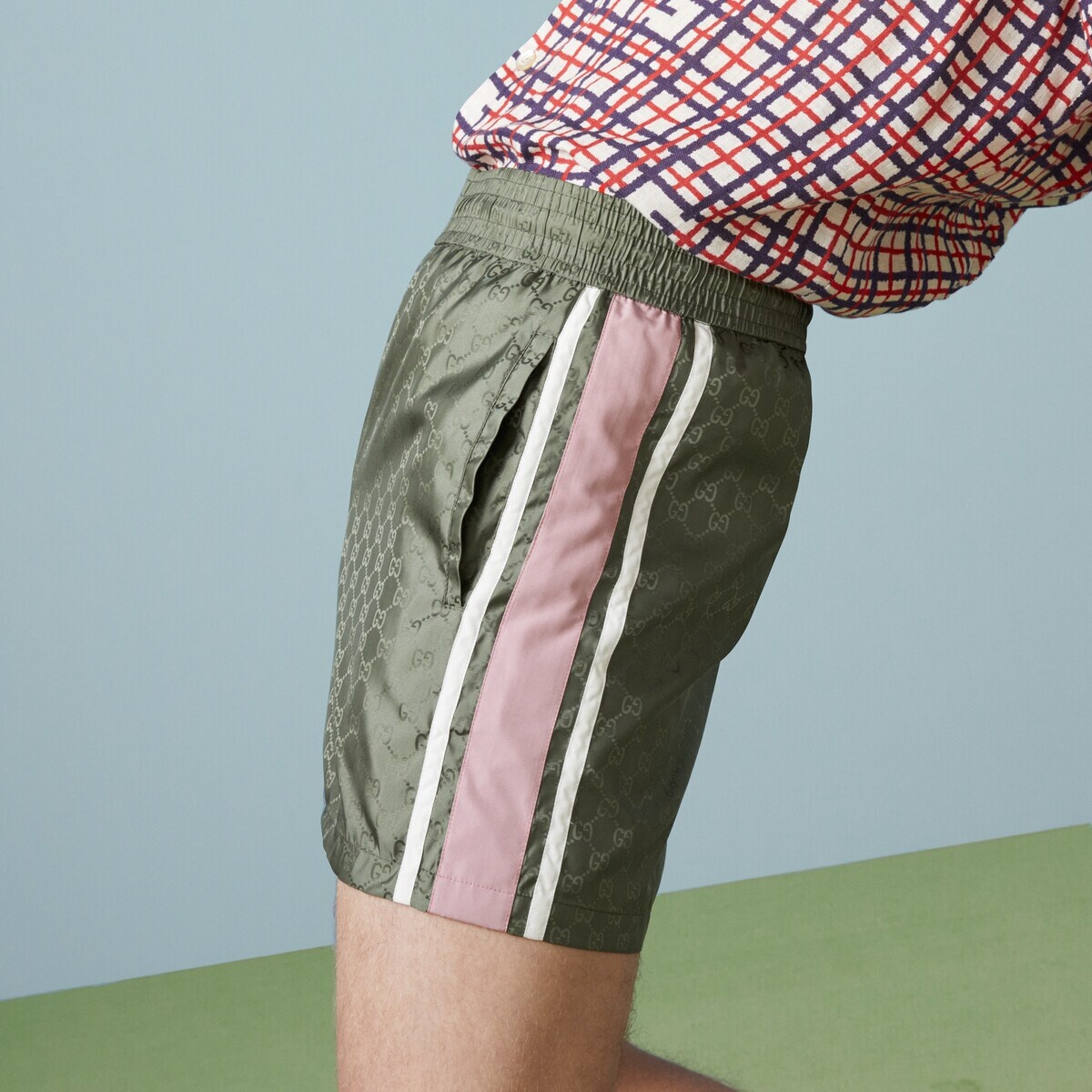 GG nylon jacquard swim shorts - 3