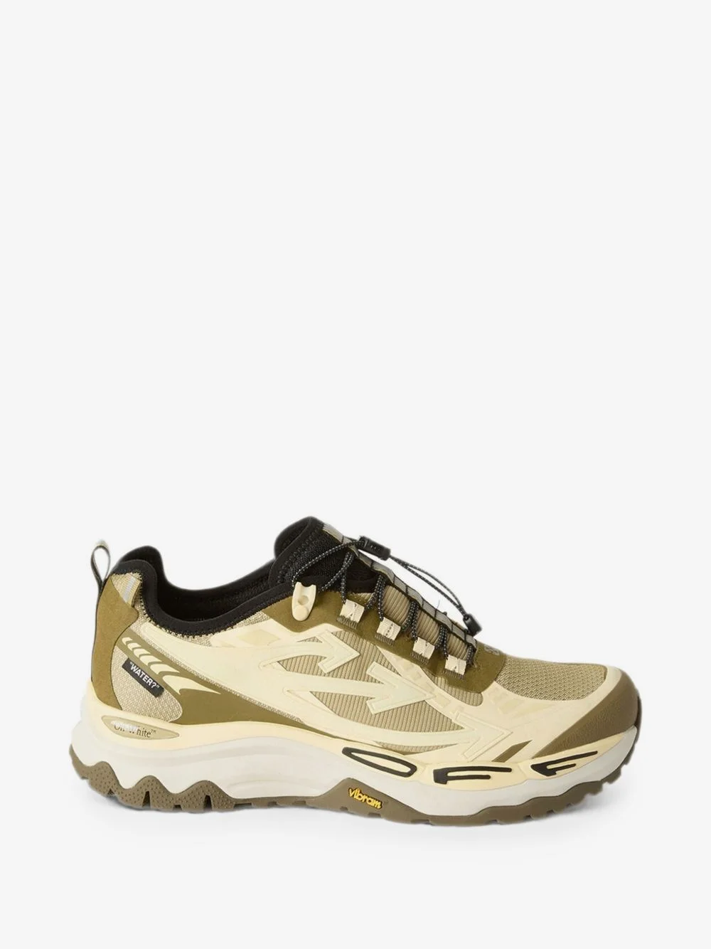 panelled lace-up sneakers - 1