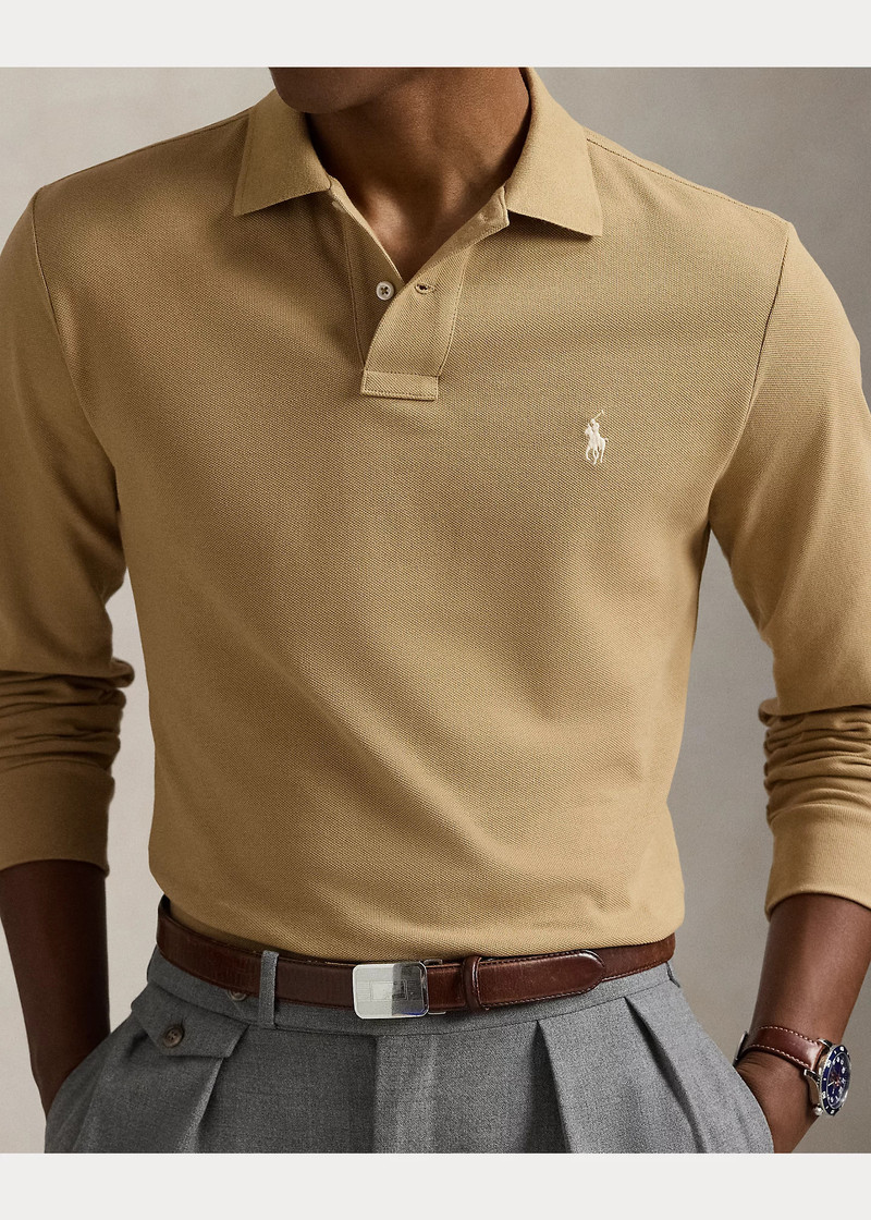 Mesh Long-Sleeve Polo Shirt – All Fits 5