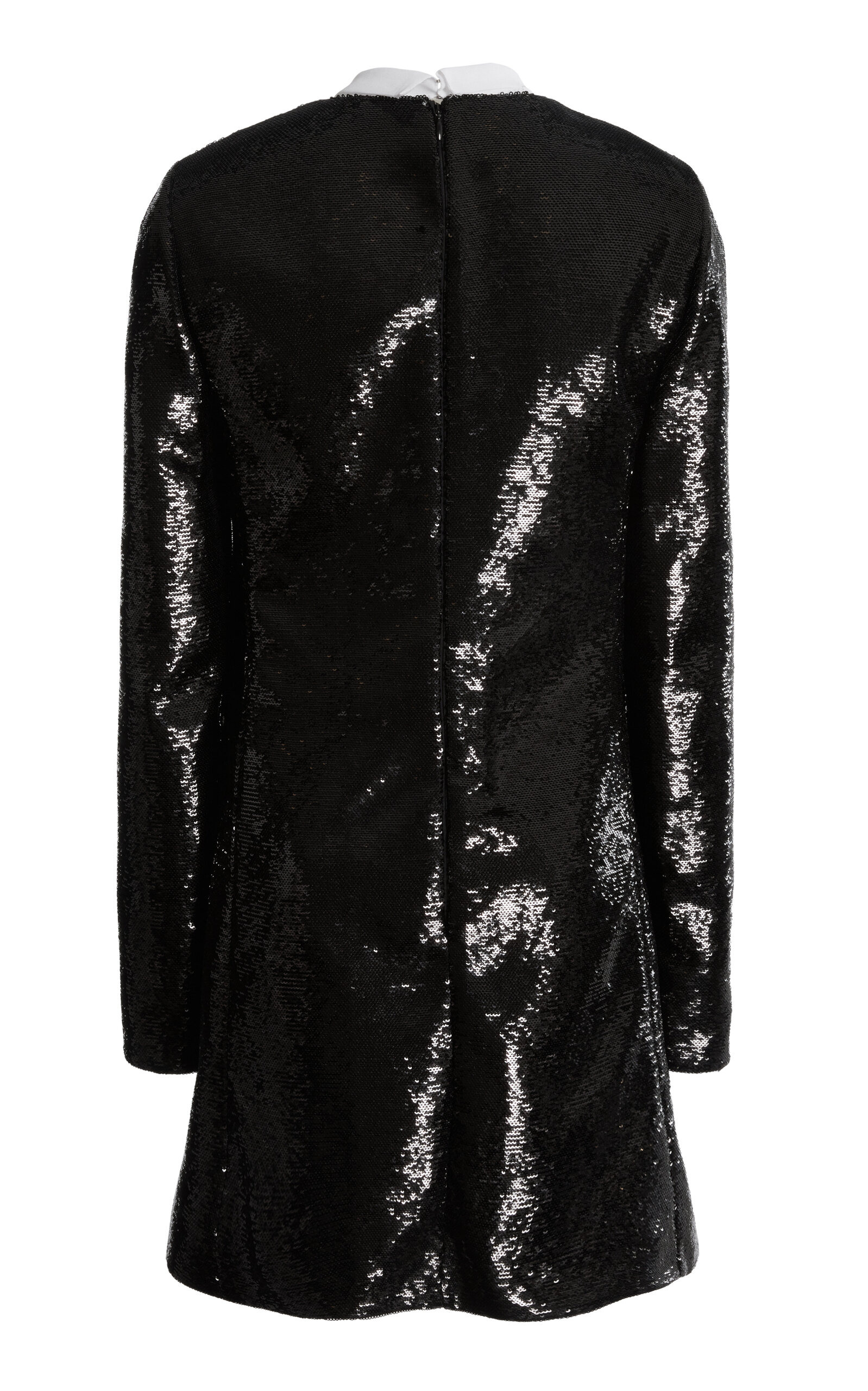 Scarf-Detailed Sequined Mini Dress black - 3