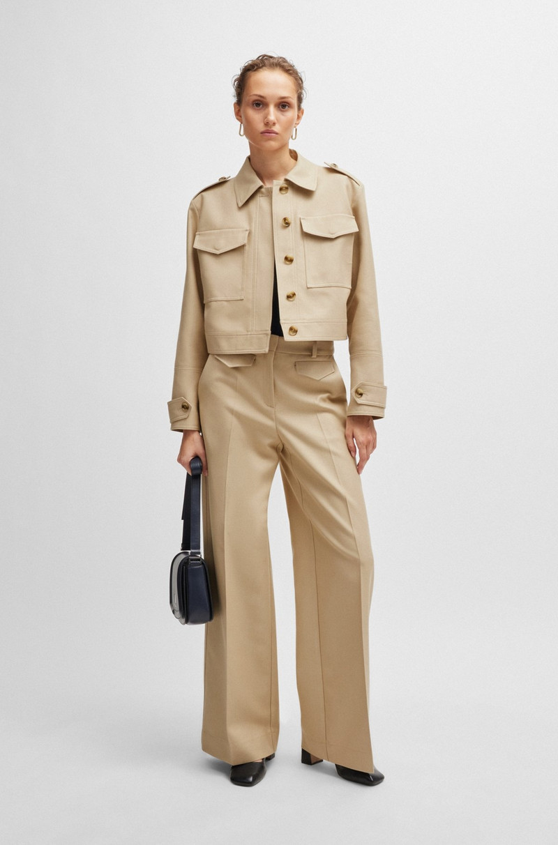 BOSS REGULAR-FIT JACKET IN A COTTON BLEND outlook