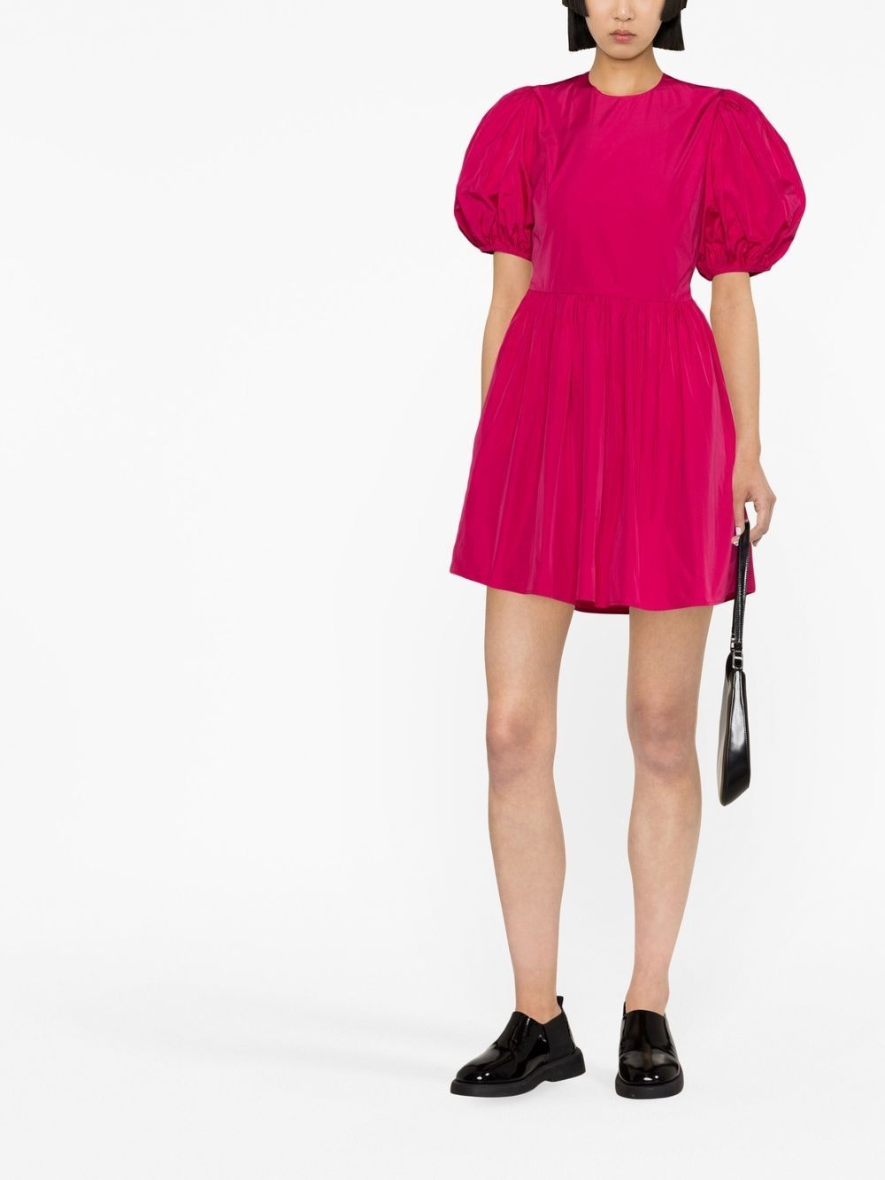 bow-detail taffeta minidress - 2