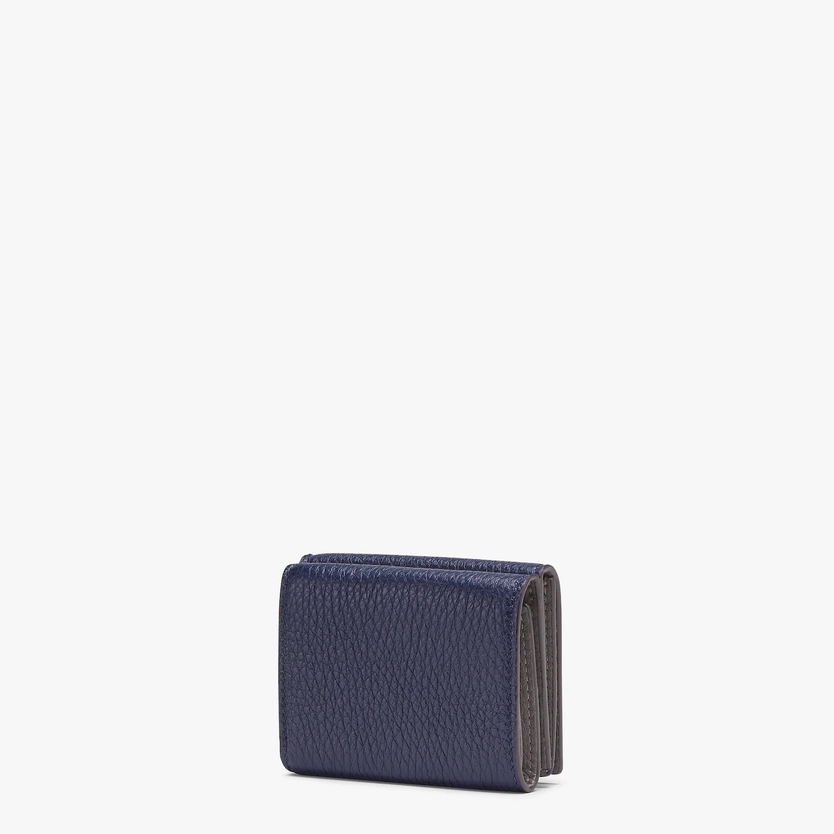 Blue leather tri-fold wallet - 2