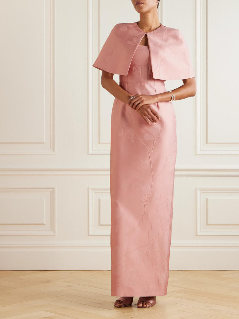 EMILIA WICKSTEAD Domie Cloqué Cape outlook