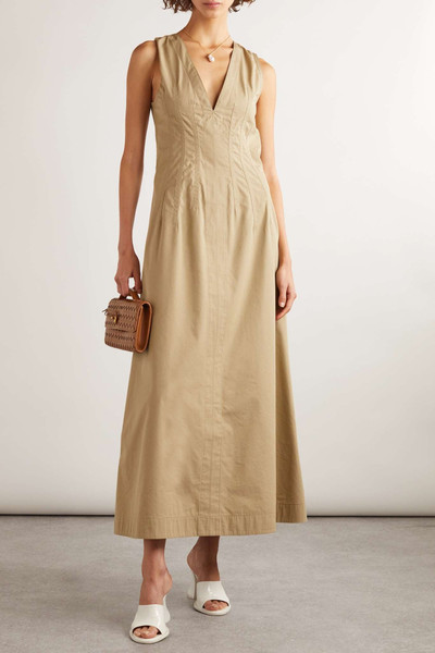 Bottega Veneta Tie-detailed cotton-blend maxi dress outlook