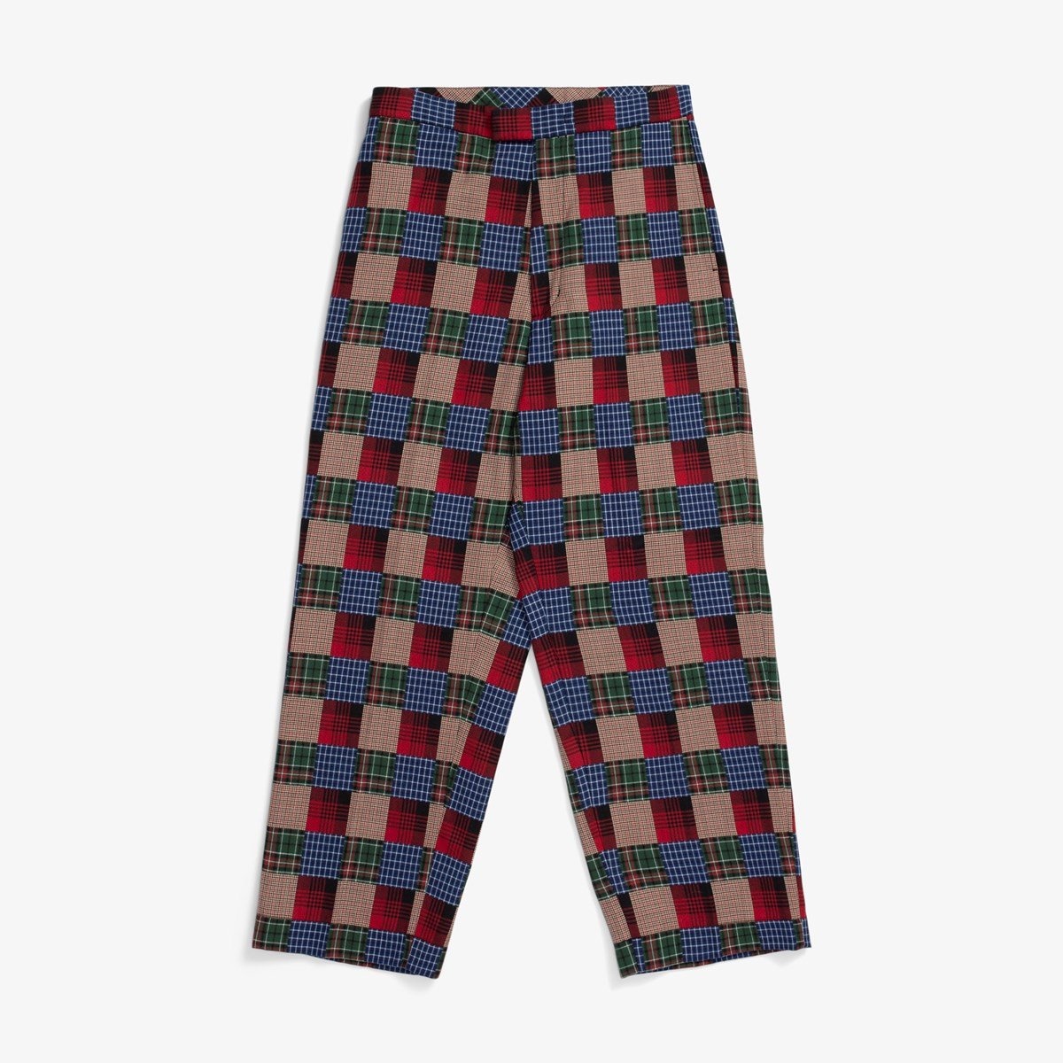 Trousers Patchwork Like Dobby Check - 1