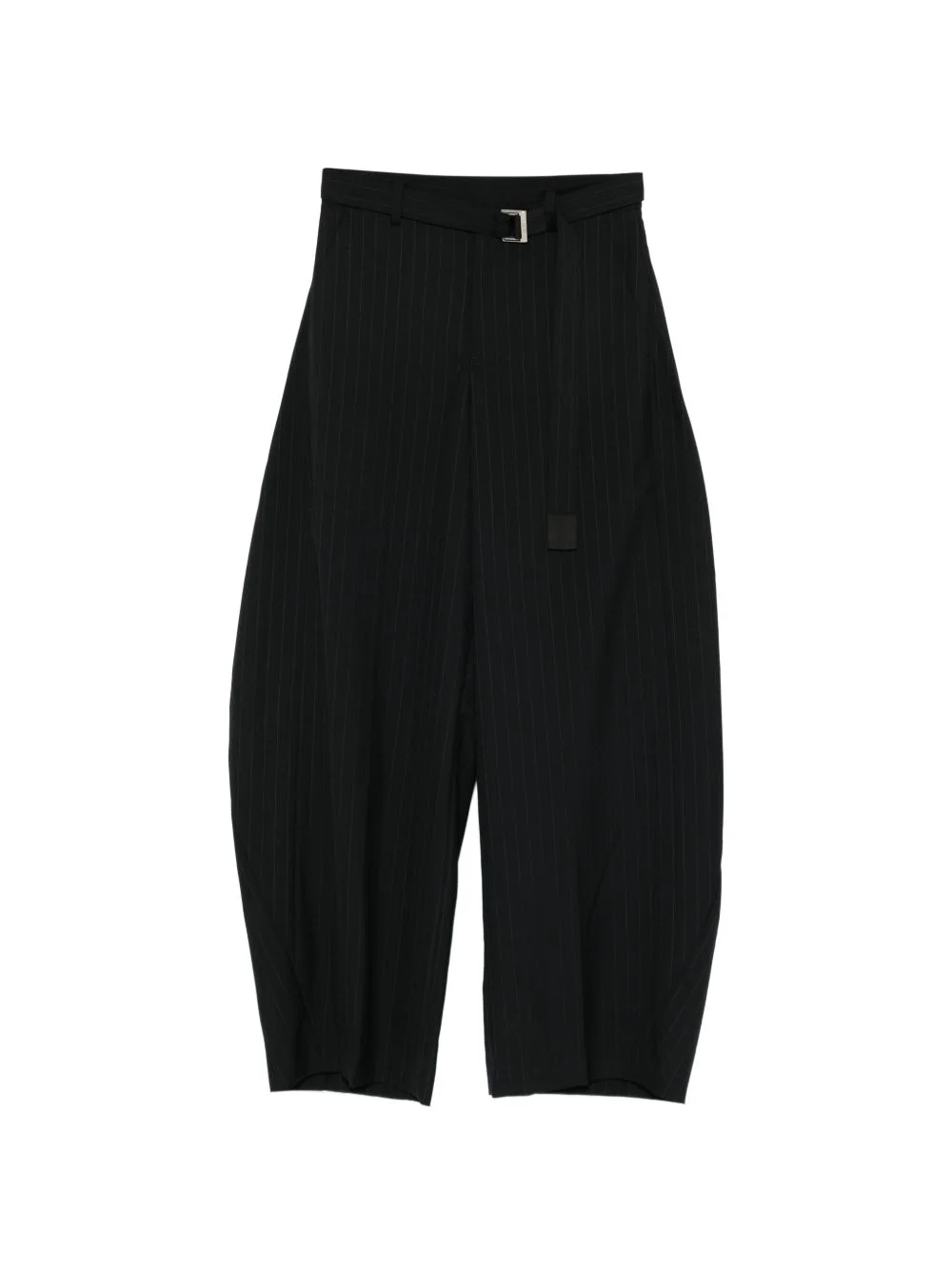pinstripe buckled trousers - 1