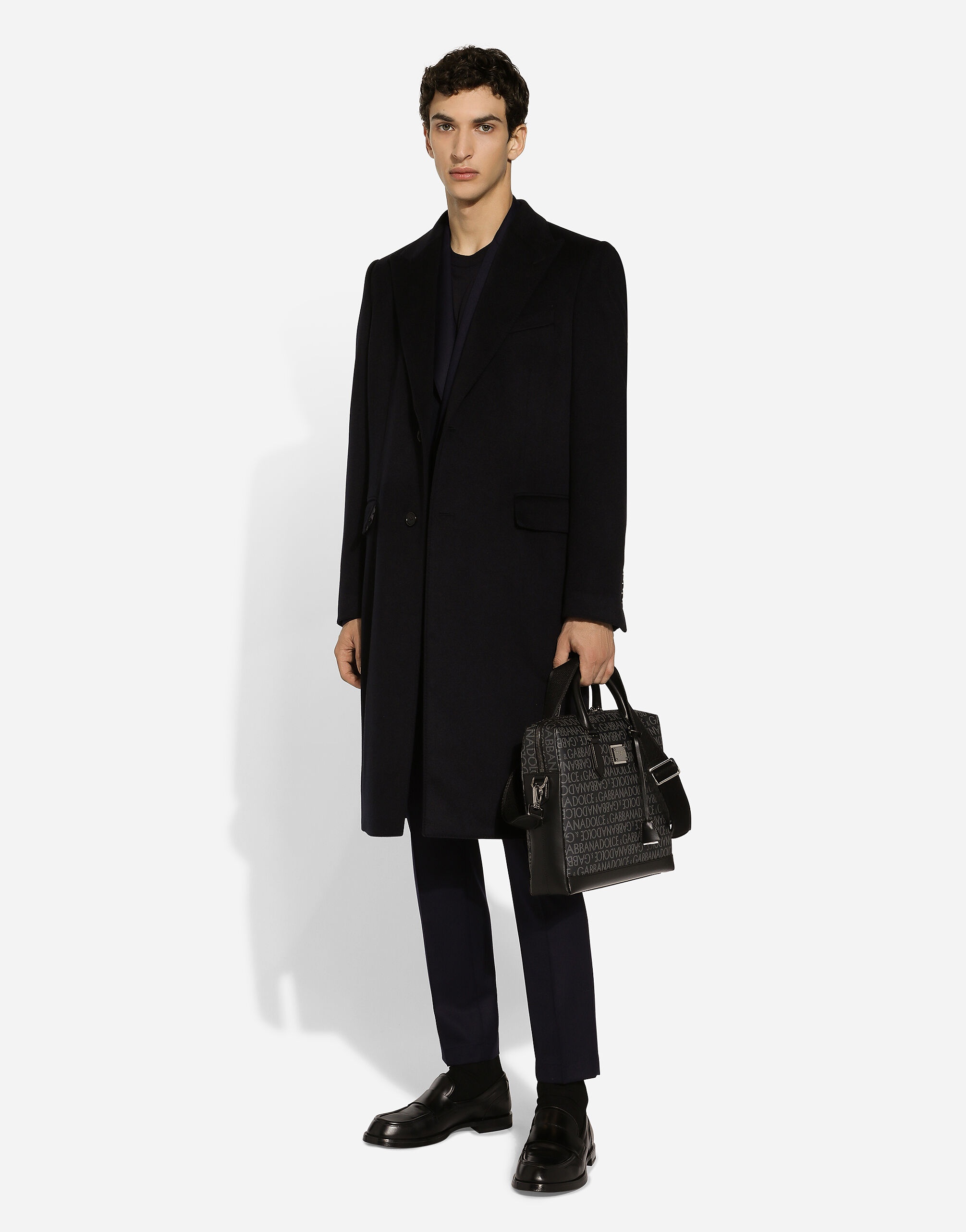 Single-breasted cashmere coat - 8