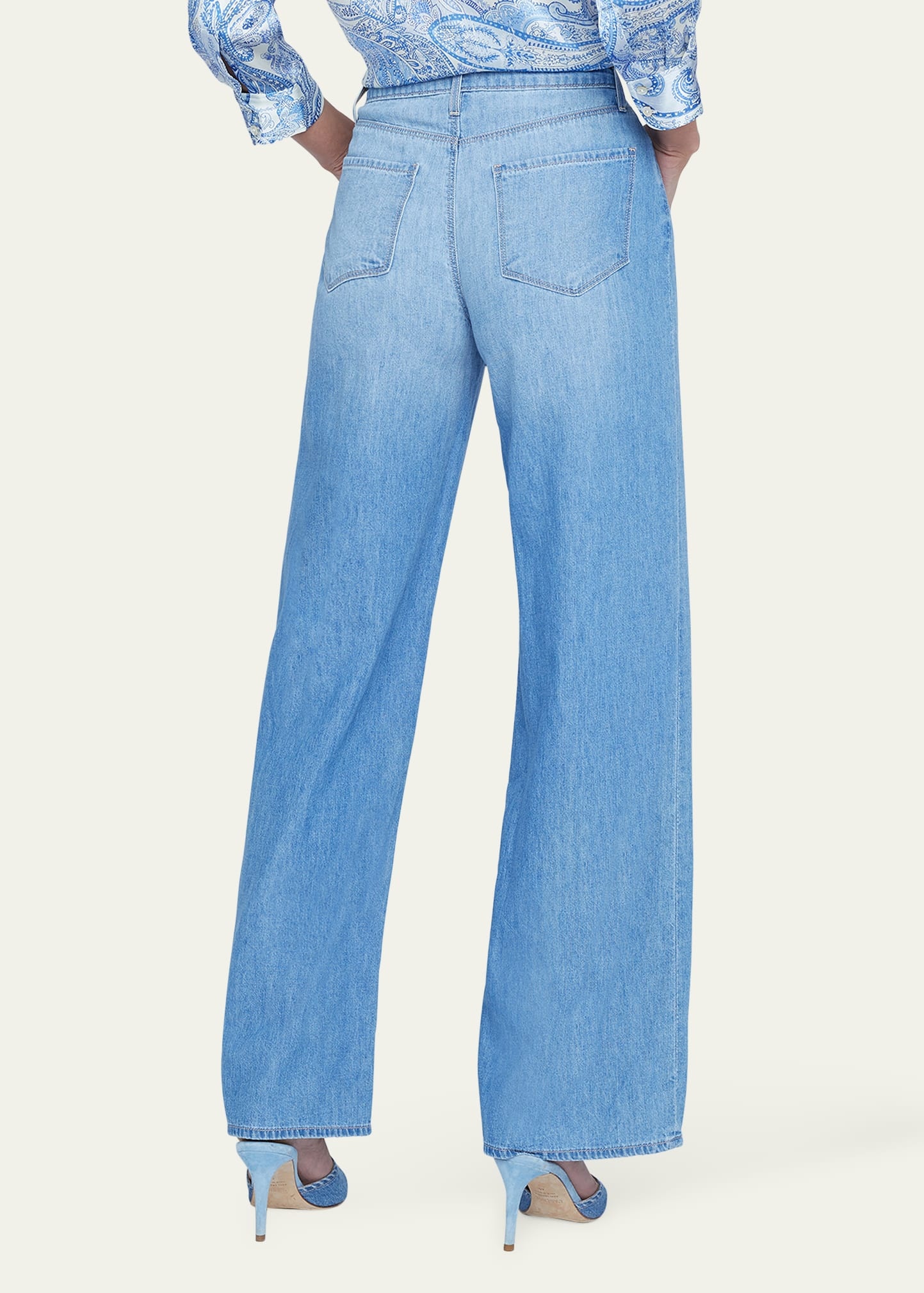 Alicent High-Rise Sneaker Wide-Leg Jeans - 3