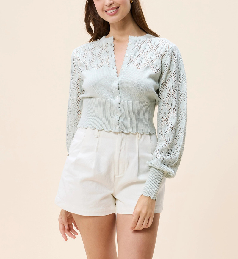 Cleobella ROKSI SWEATER | FROSTED MINT outlook