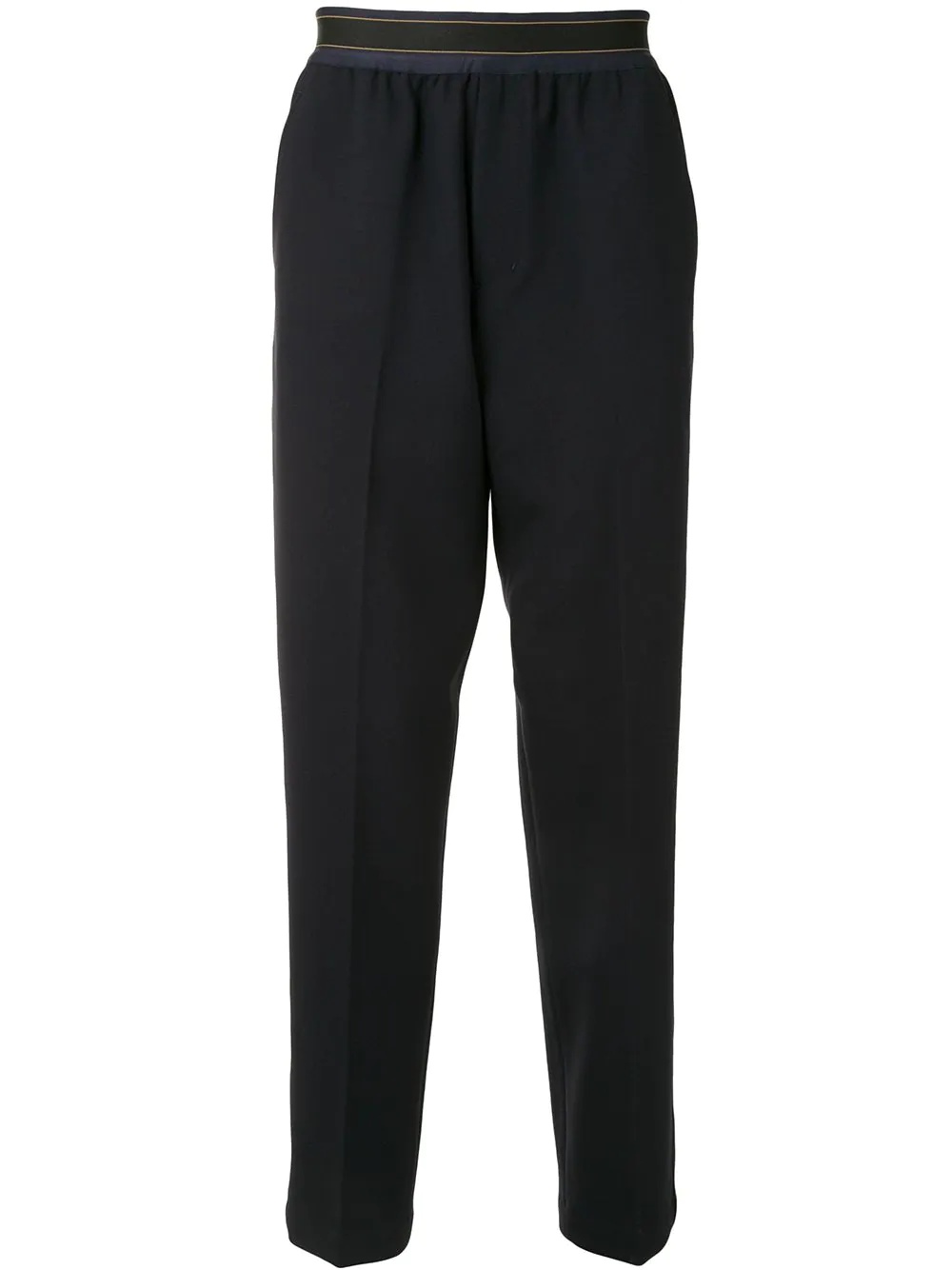 elasticated waist tailored trousers - 1