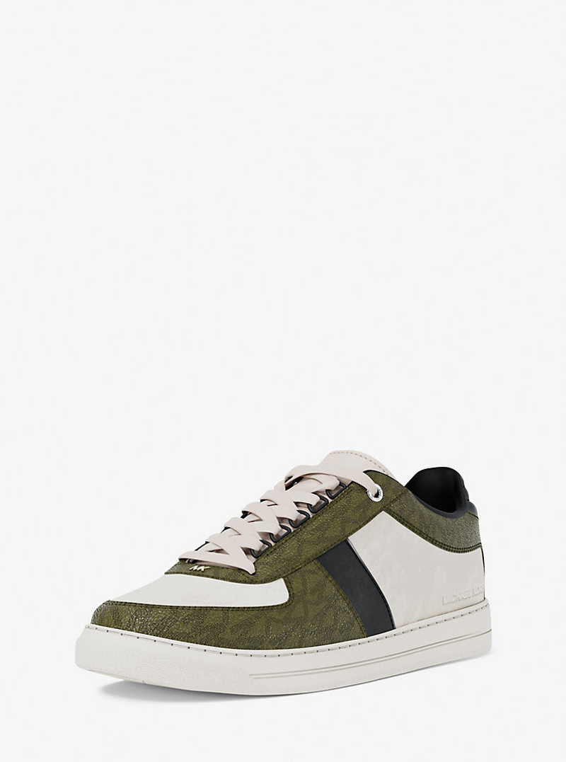 MICHAEL KORS Brady Mixed-Media Sneaker outlook