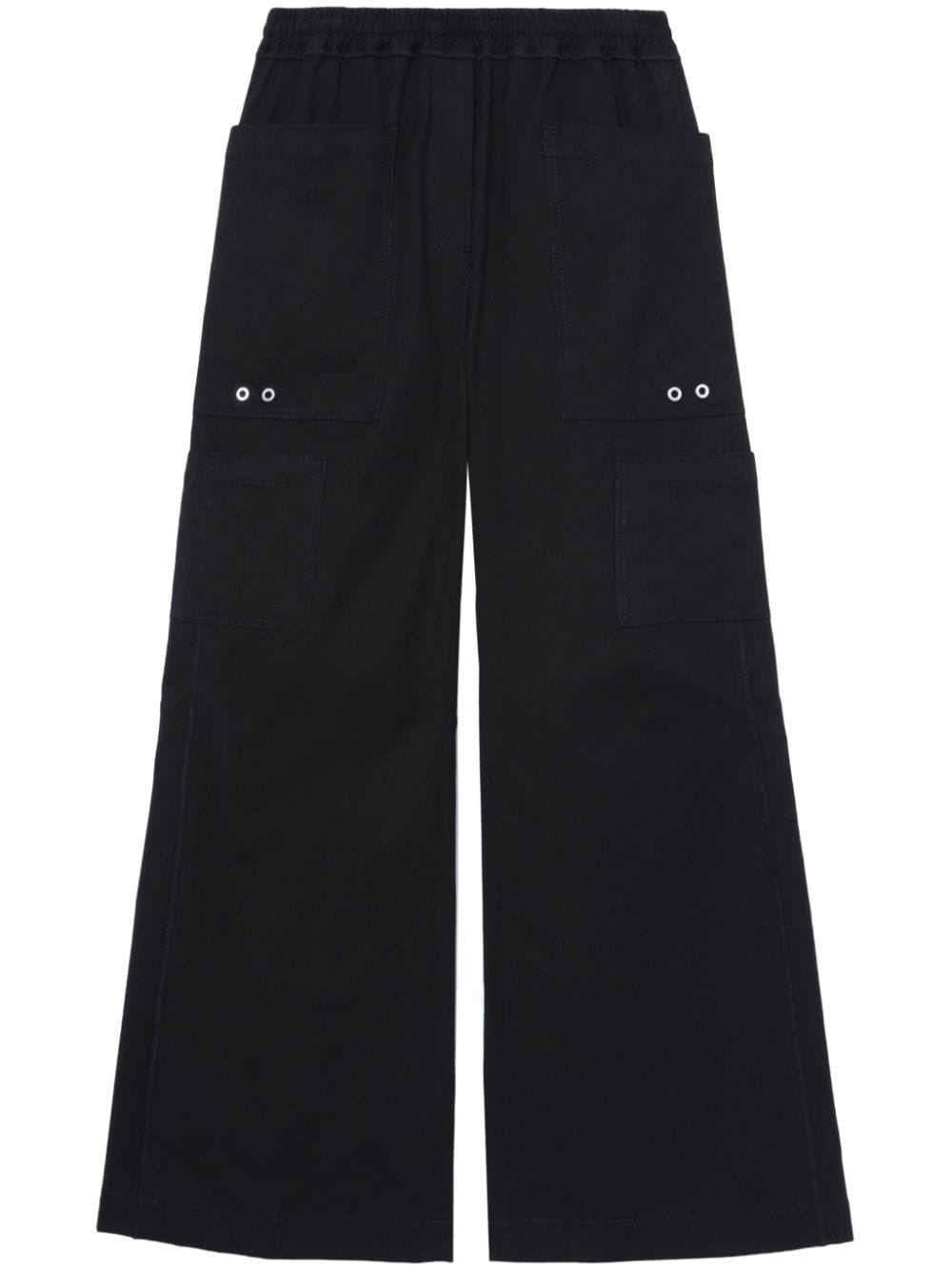 wide-leg cotton trousers - 1