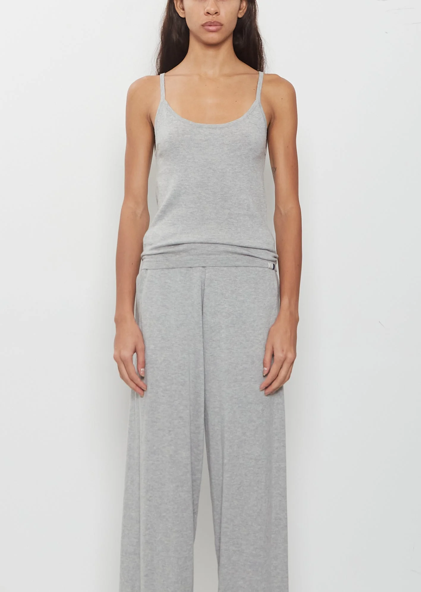 n°471 Britney Cotton Cashmere Tank Top — Grey - 1