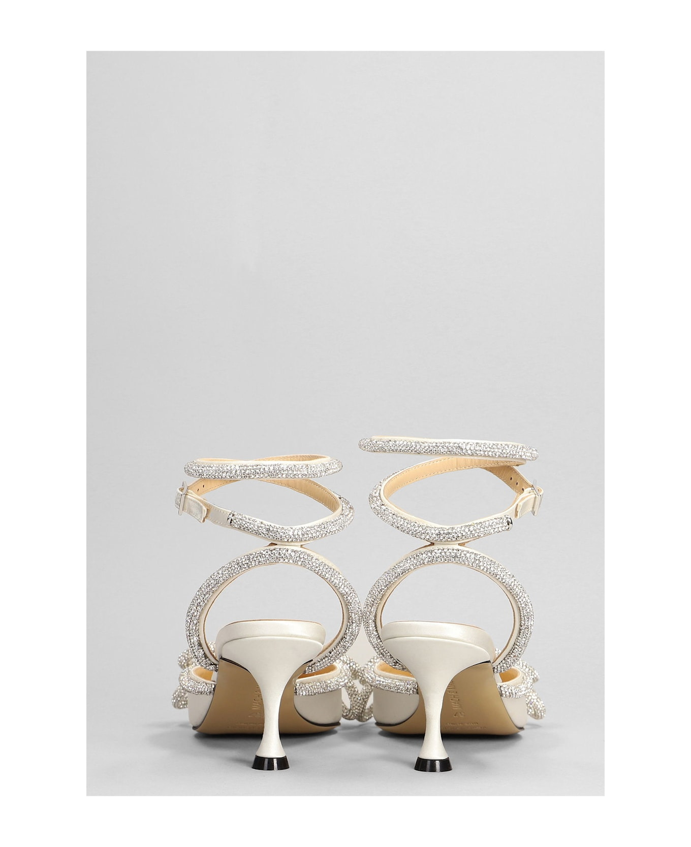 Pumps In White Silk - 4