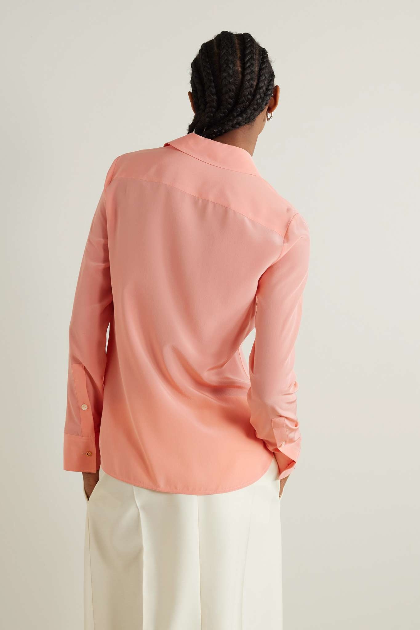 Silk crepe de chine shirt - 4