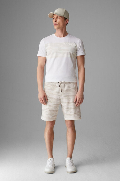 BOGNER Cajos Sweat shorts in Beige/Off-white outlook