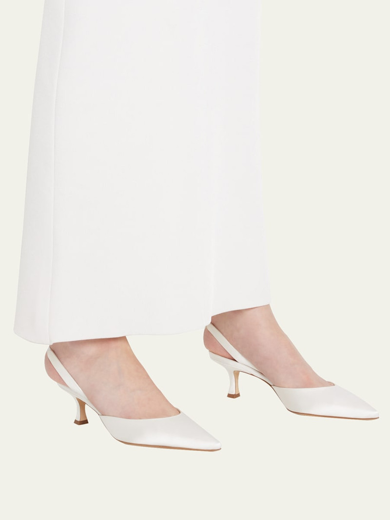 Manolo Blahnik Carolyne Kitten-Heel Halter Pumps outlook