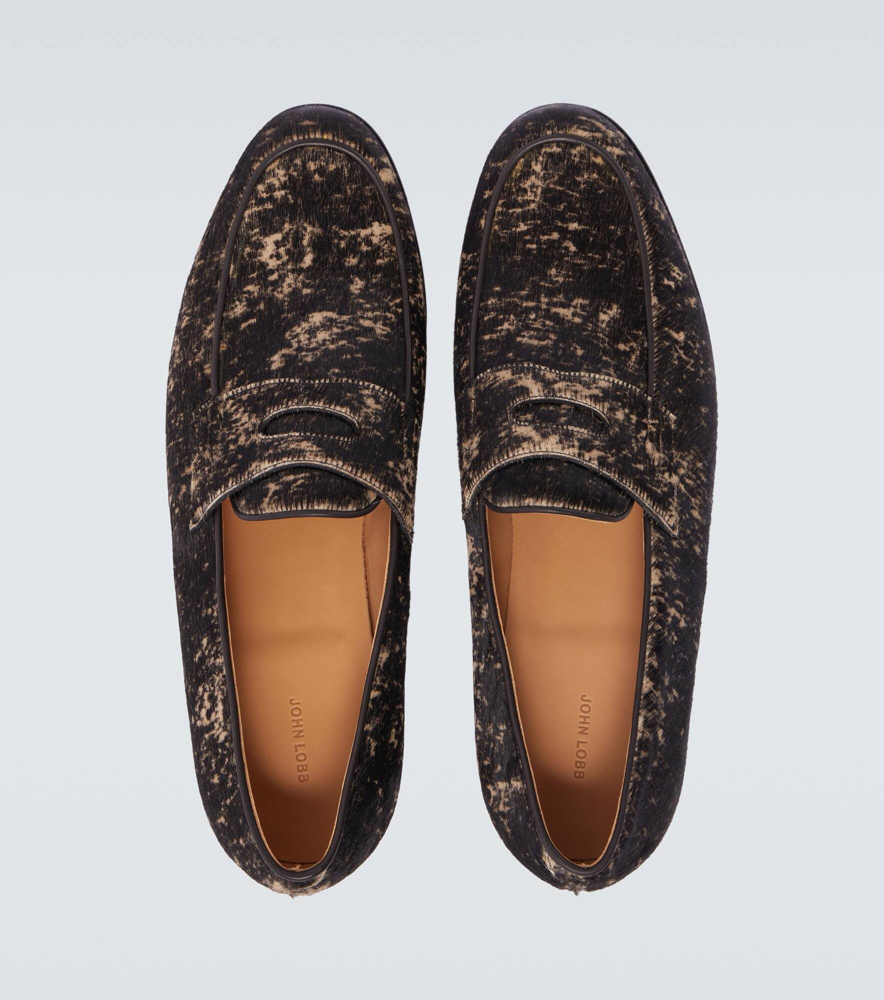 Lopez calf hair penny loafers - 4