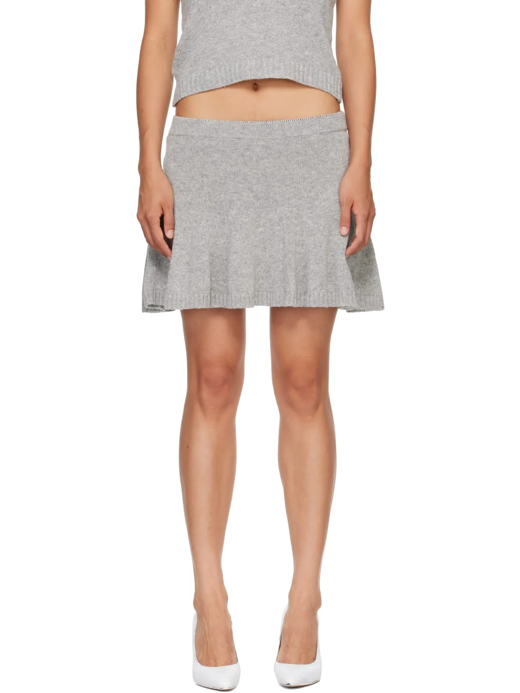 Gray Sindi Miniskirt - 1