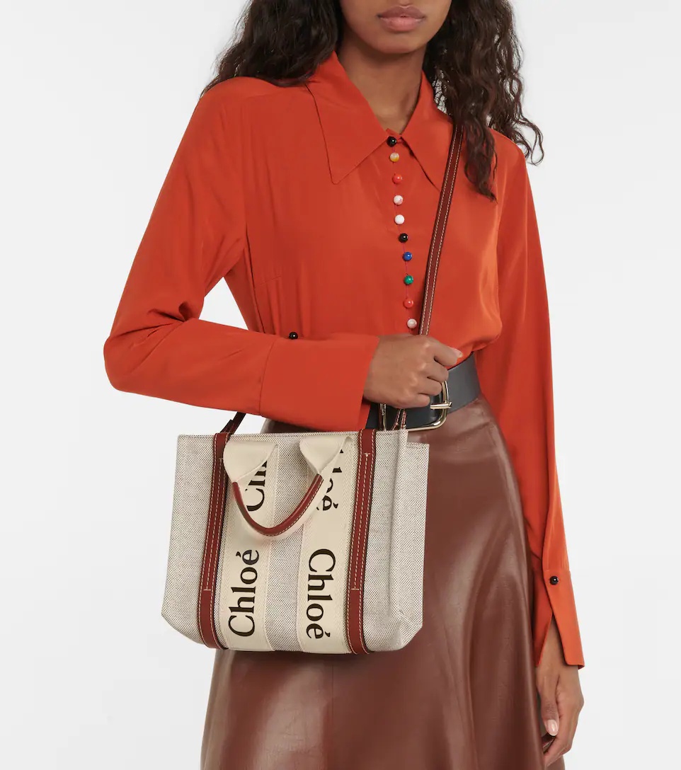 Woody Small canvas tote - 2